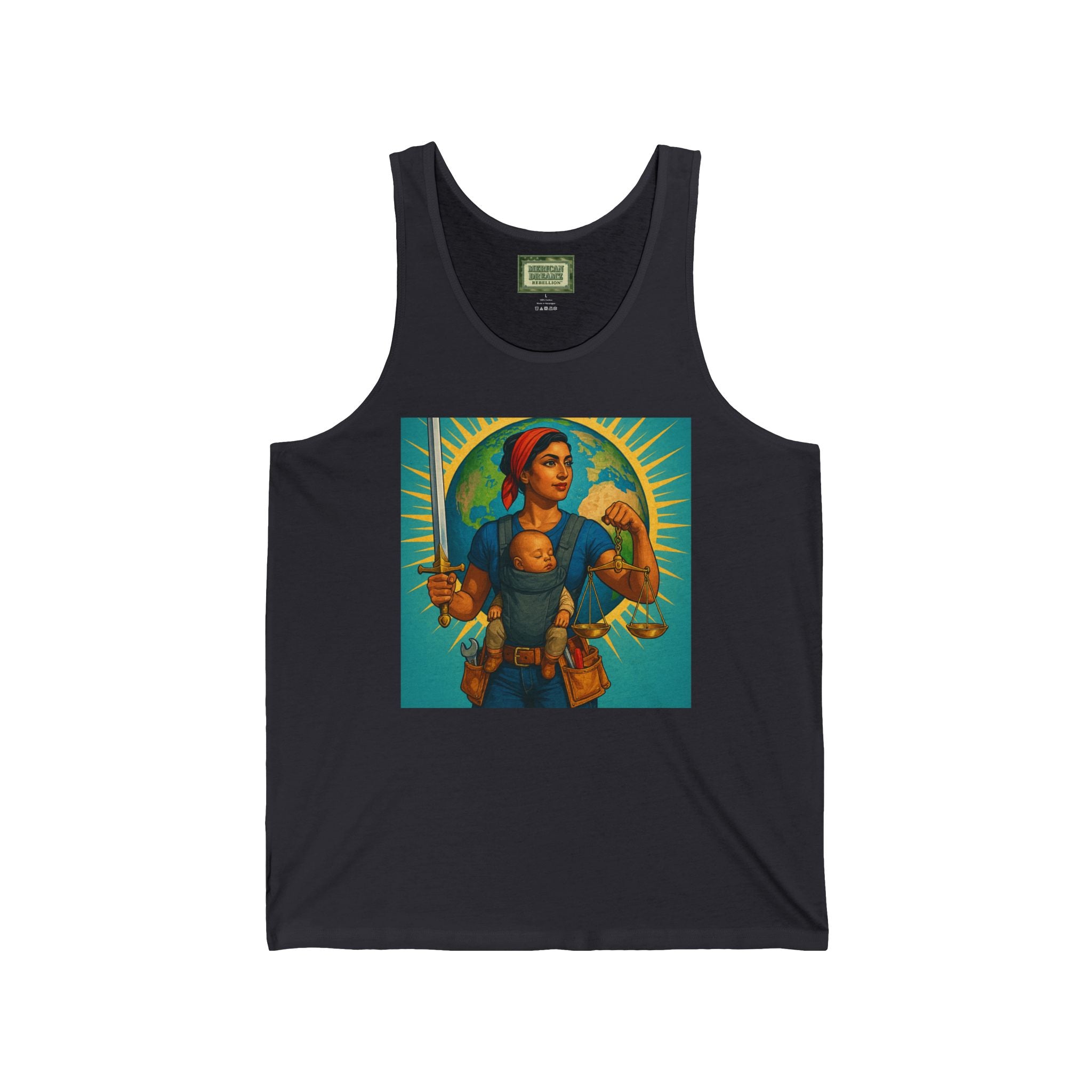 Super Momz Tank Top – Motherhood Superhero Graphic Tank -11