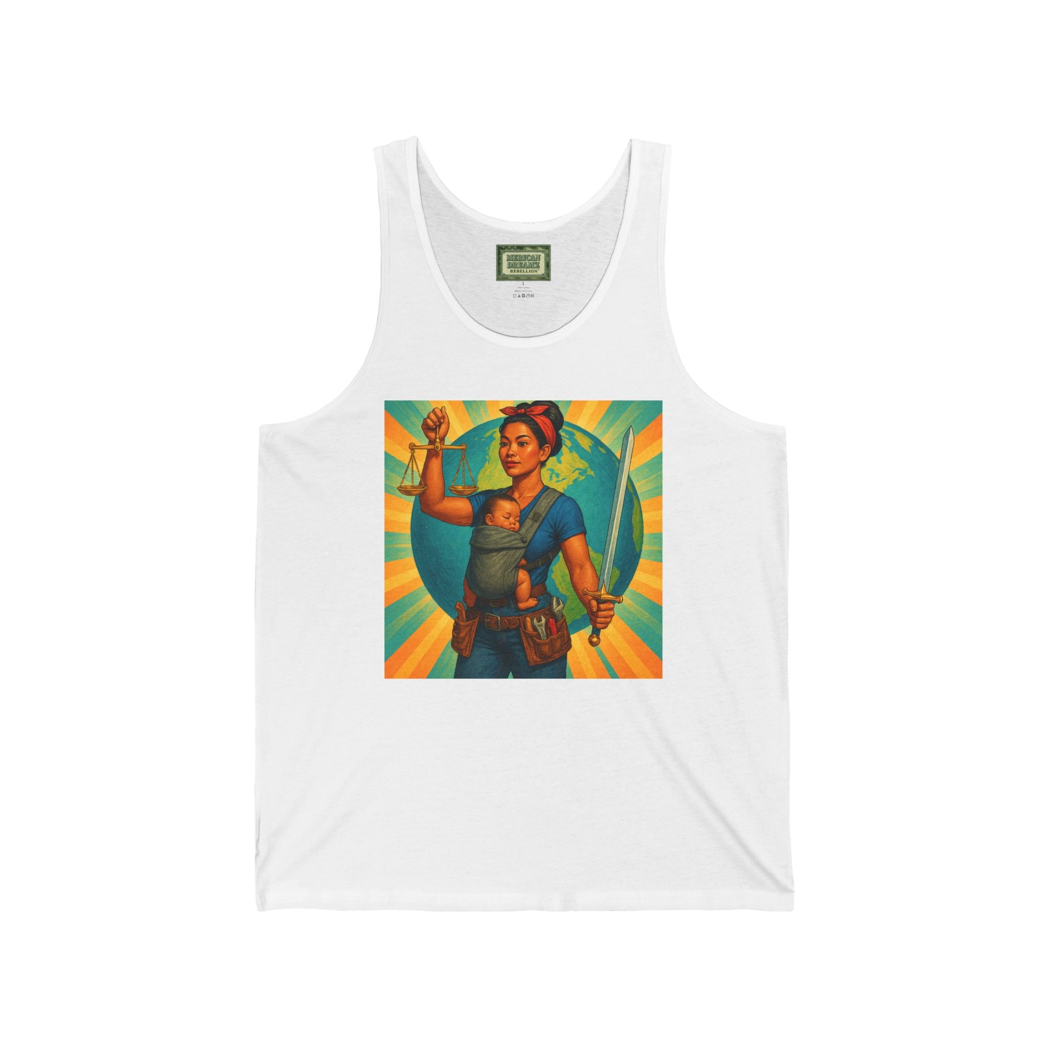 Super Momz Tank Top – Motherhood Superhero Graphic Tank -13