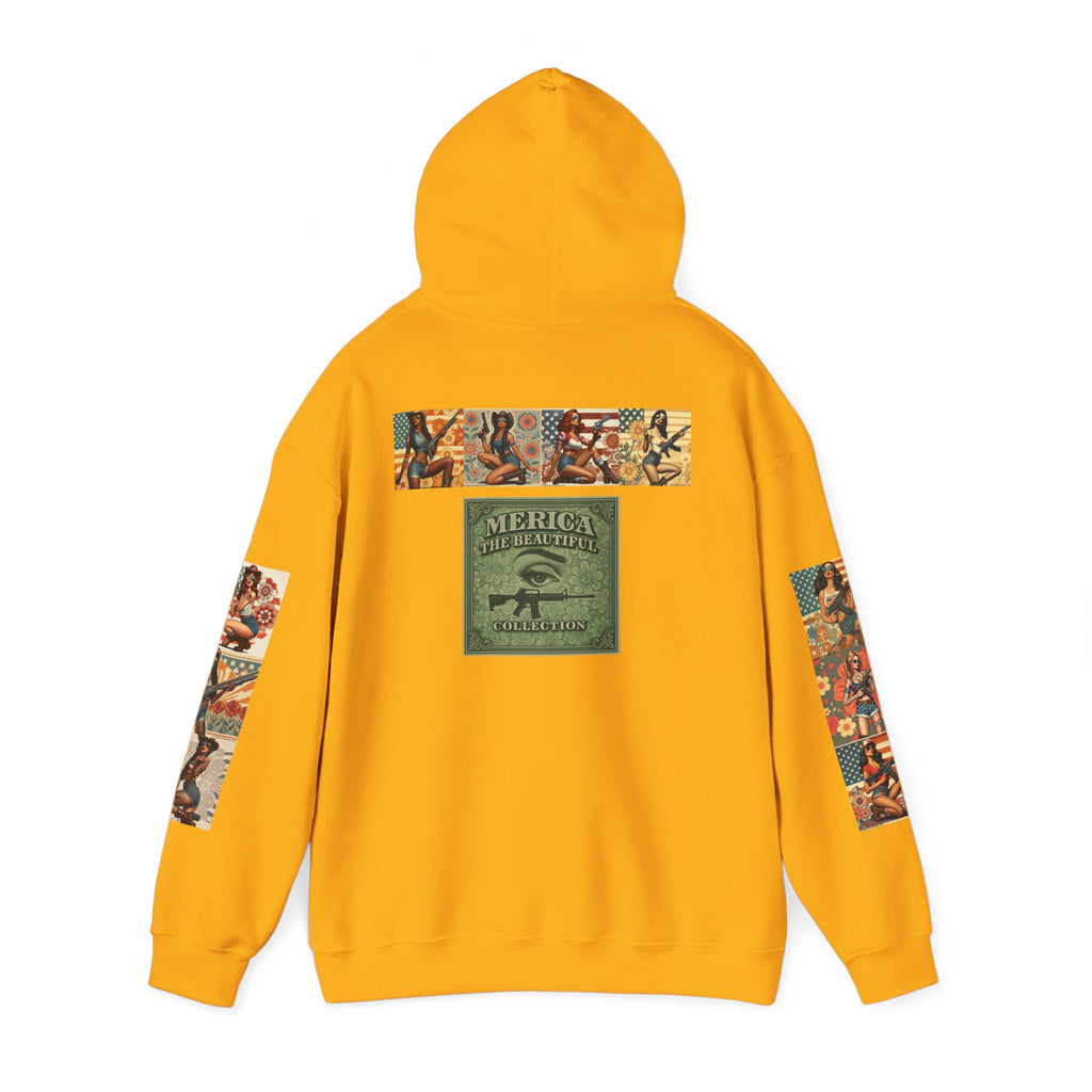 Patriotic 'Uncle Dave Wants You' Hoodie — Gunslinger Girls Rifle Retro Illustration (US Only)