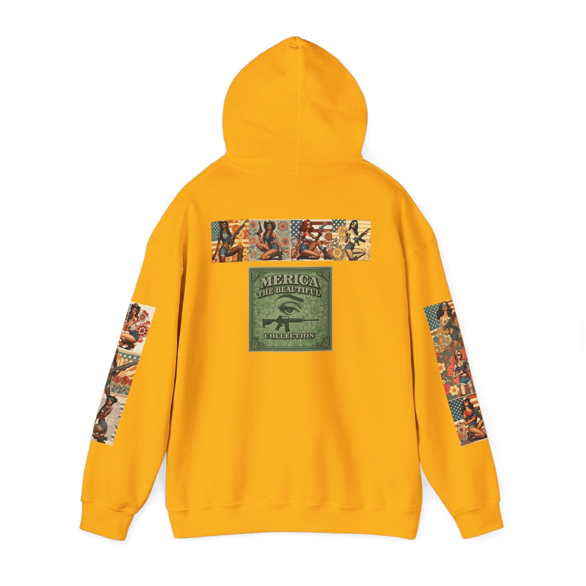 Patriotic 'Uncle Dave Wants You' Hoodie — Gunslinger Girls Rifle Retro Illustration (US Only)