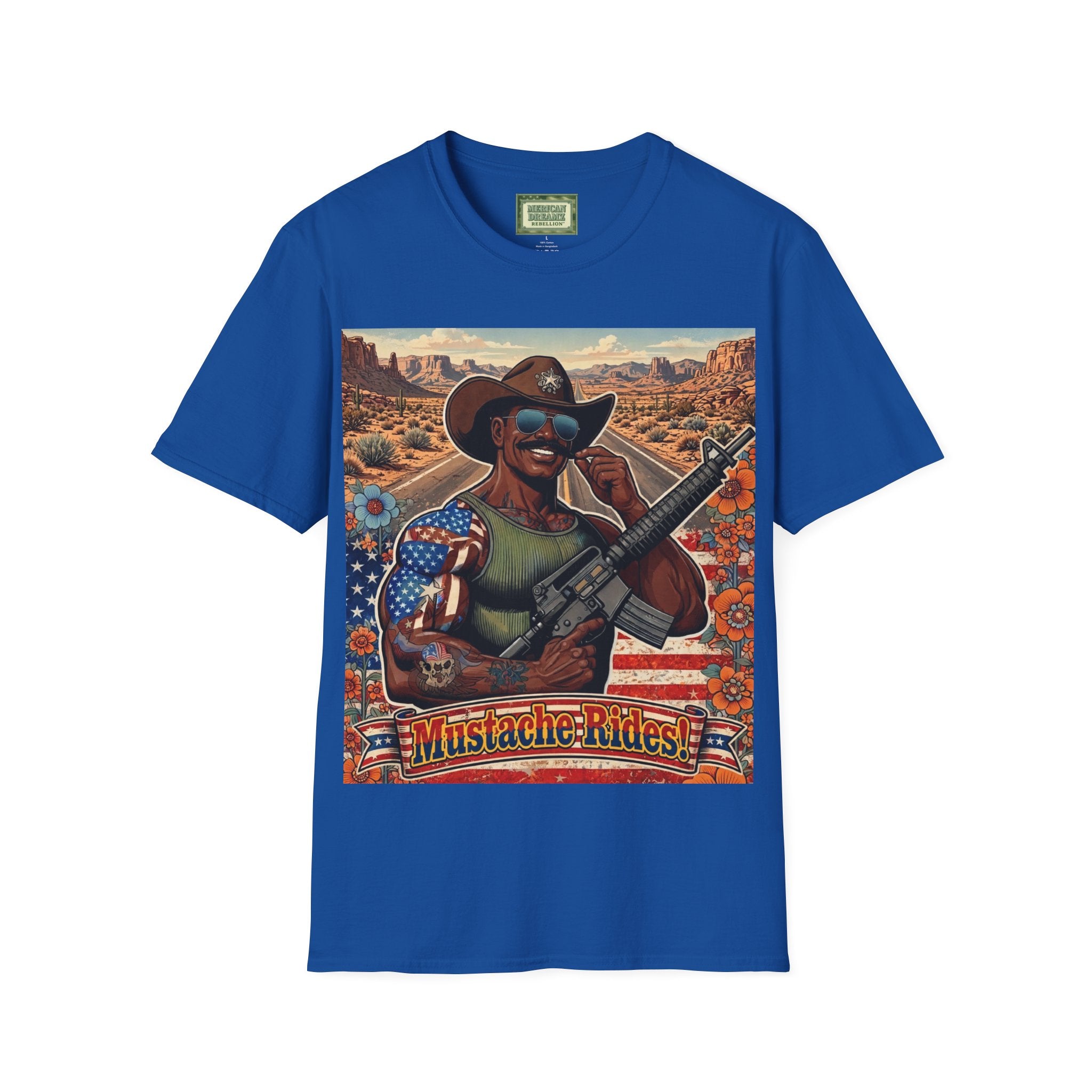MERICAN UNCLE - Graphic T-Shirt - Mustache Rides - 2