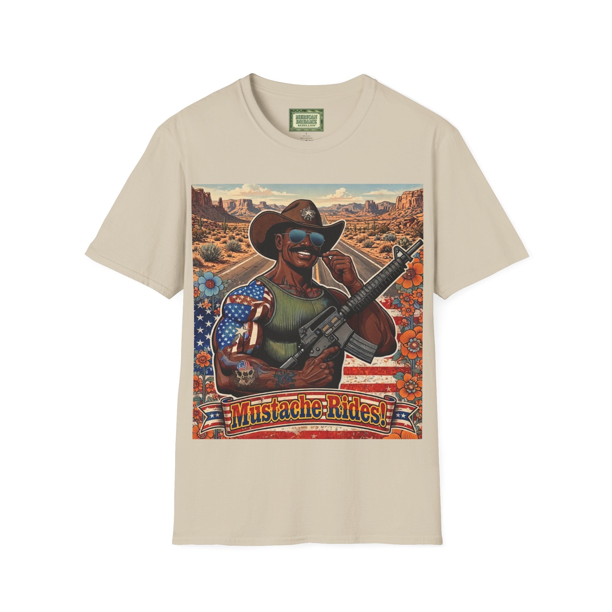 MERICAN UNCLE - Graphic T-Shirt - Mustache Rides - 2