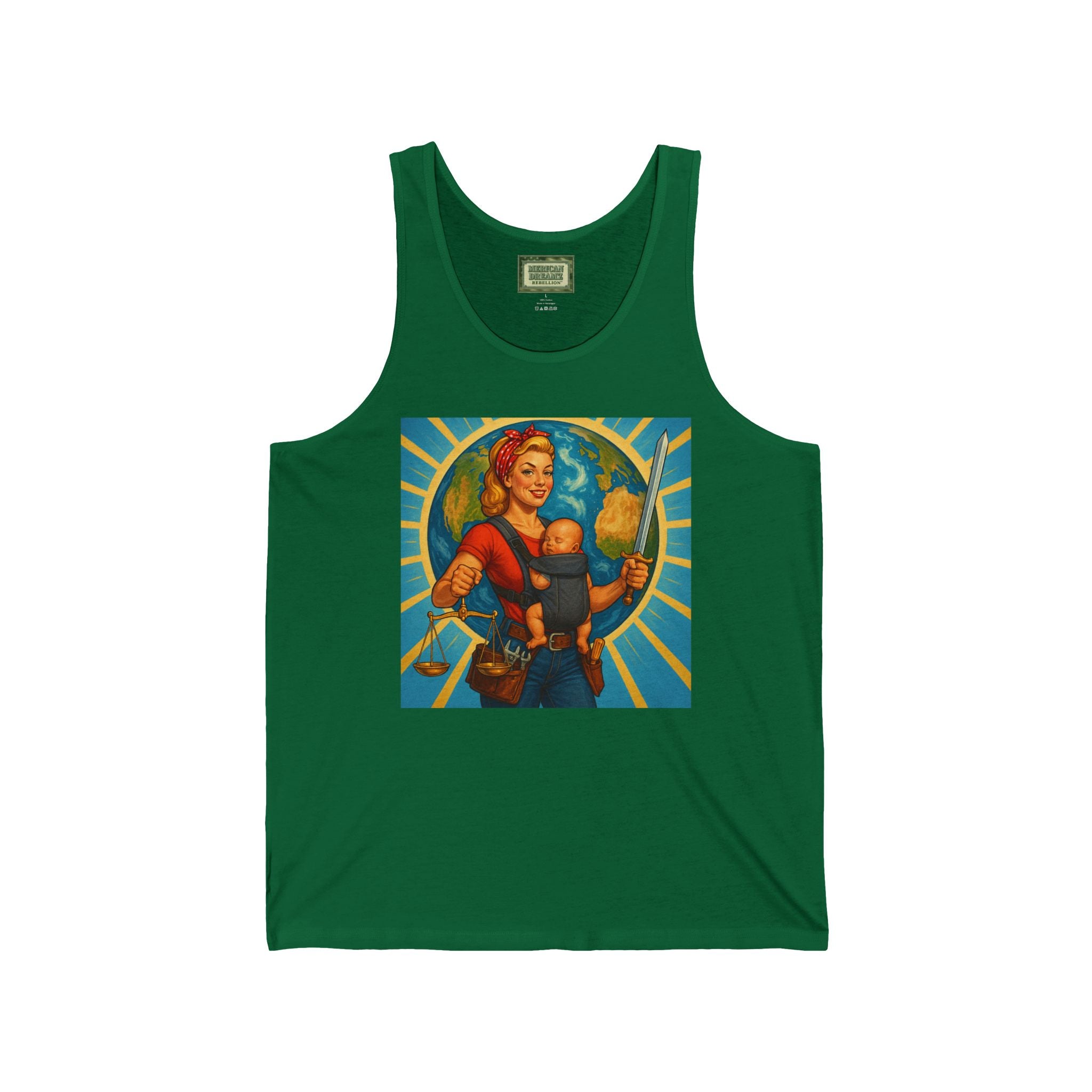 Super Momz Tank Top – Motherhood Superhero Graphic Tank -07