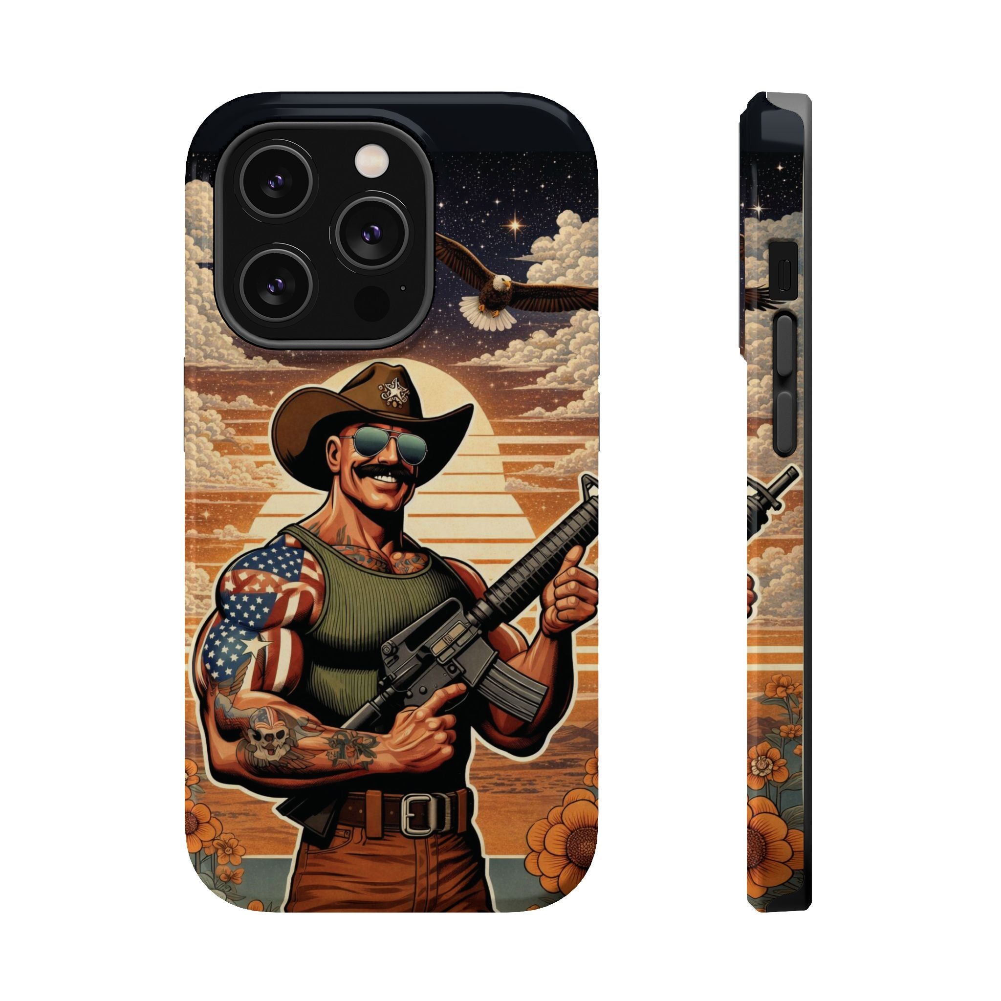 Uncle Dave AR-15 - Magnetic Impact‑Resistant Phone Case  iPhone 13-17 / Samsung S26  MagSafe Compatible