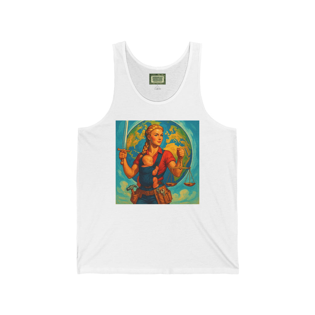 Super Momz Tank Top – Motherhood Superhero Graphic Tank -09