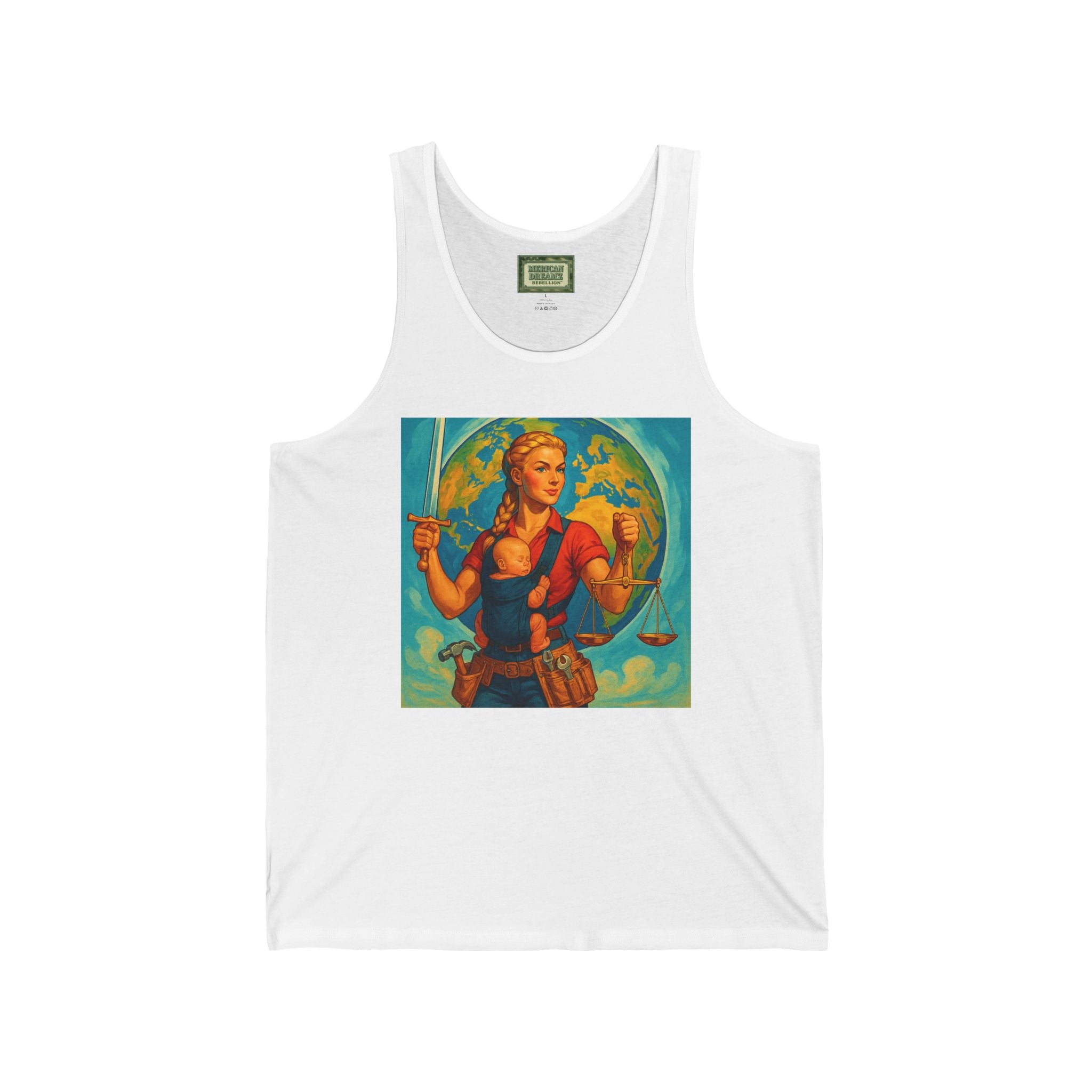 Super Momz Tank Top – Motherhood Superhero Graphic Tank -09