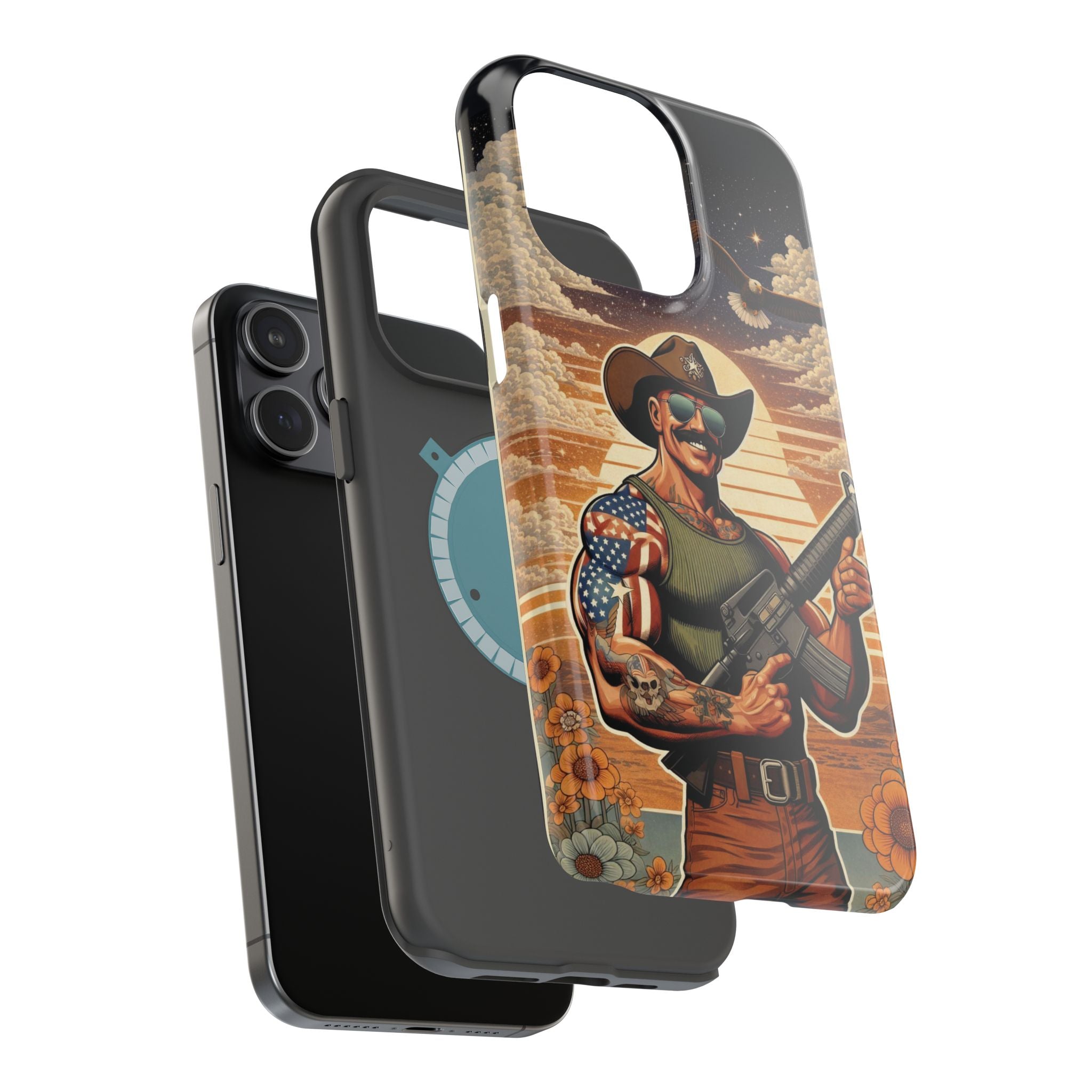Uncle Dave AR-15 - Magnetic Impact‑Resistant Phone Case  iPhone 13-17 / Samsung S26  MagSafe Compatible