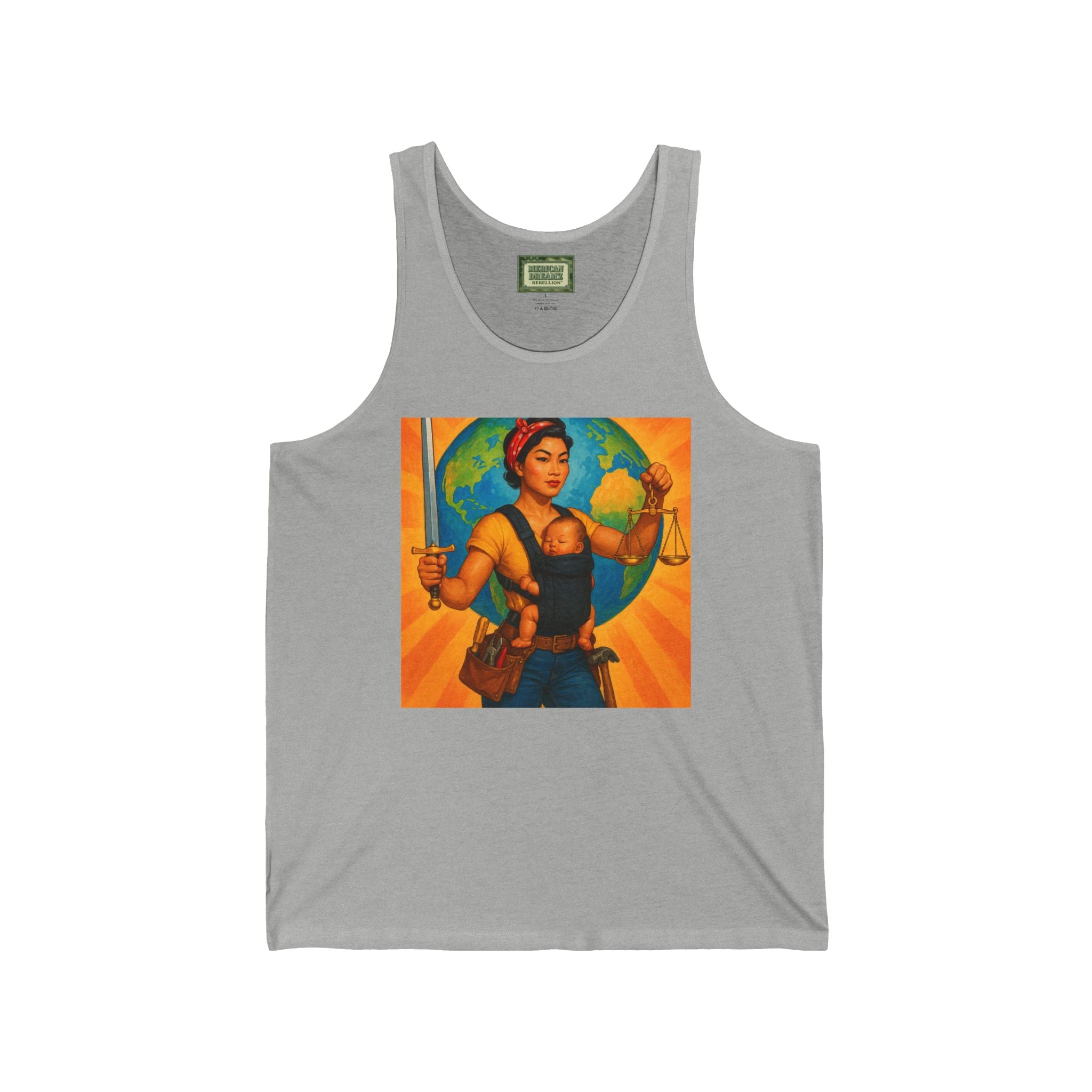 Super Momz Tank Top – Motherhood Superhero Graphic Tank -06