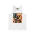 Patriotic Pin-Up Tank Top — Vintage American Flag Girl Graphic