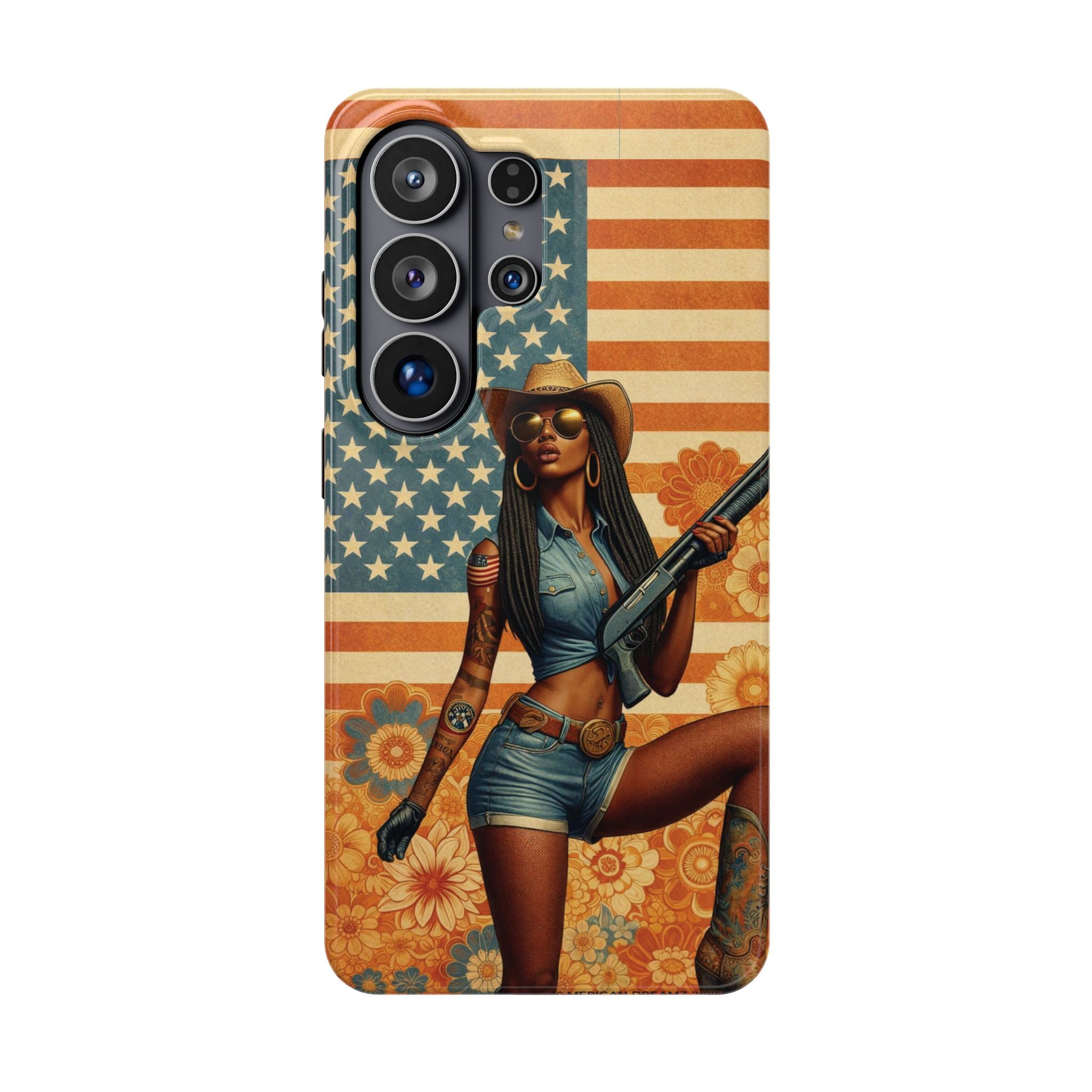 Americana 12GA Pinup Girl - Magnetic Impact‑Resistant Phone Case  iPhone 13-17 / Samsung S26  MagSafe Compatible