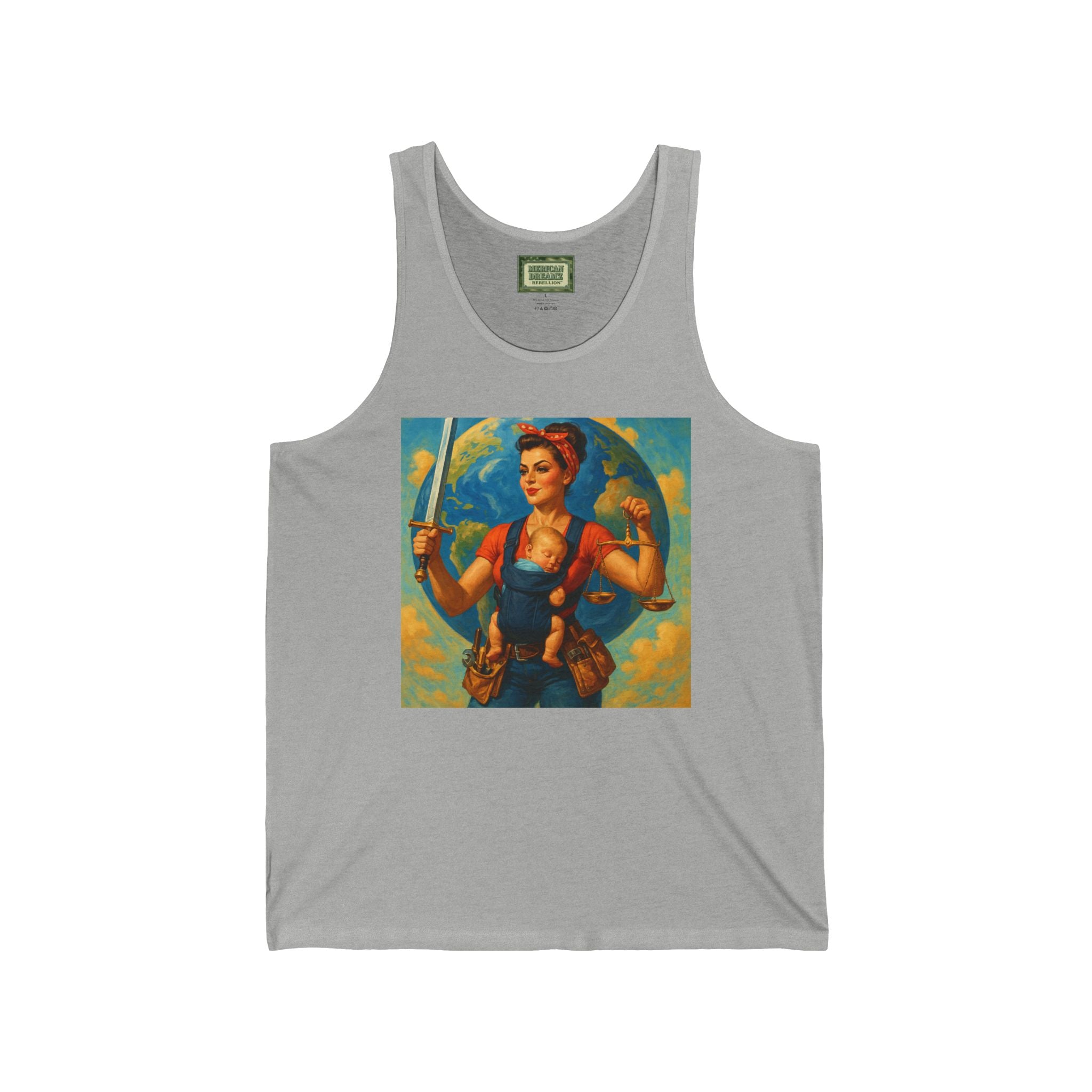 Super Momz Tank Top – Motherhood Superhero Graphic Tank -03