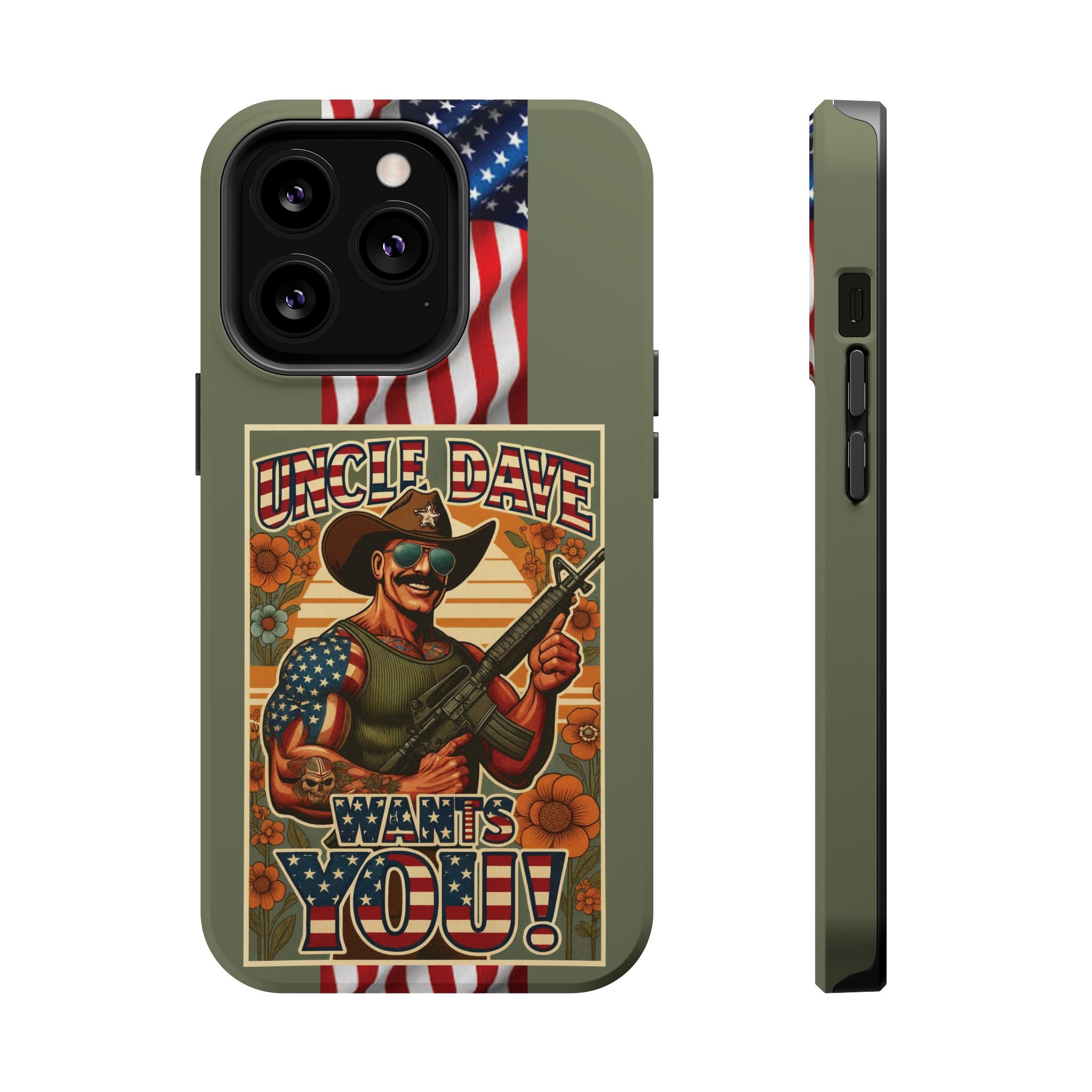 Uncle Dave Wants You! - Magnetic Impact‑Resistant Phone Case  iPhone 13-17 / Samsung S26  MagSafe Compatible