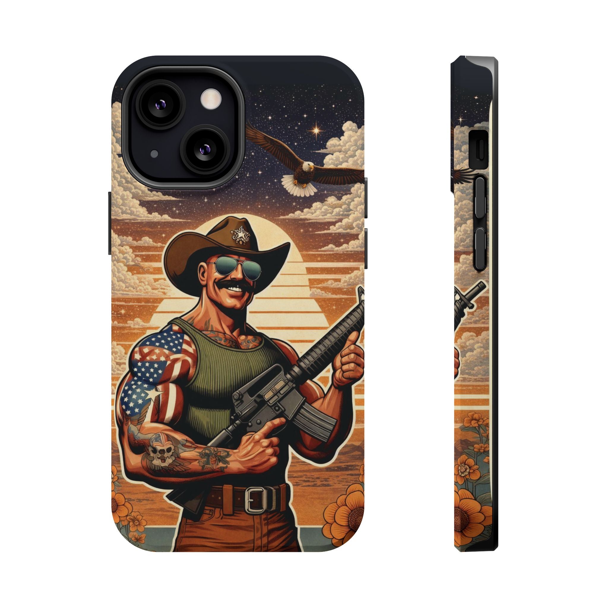 Uncle Dave AR-15 - Magnetic Impact‑Resistant Phone Case  iPhone 13-17 / Samsung S26  MagSafe Compatible