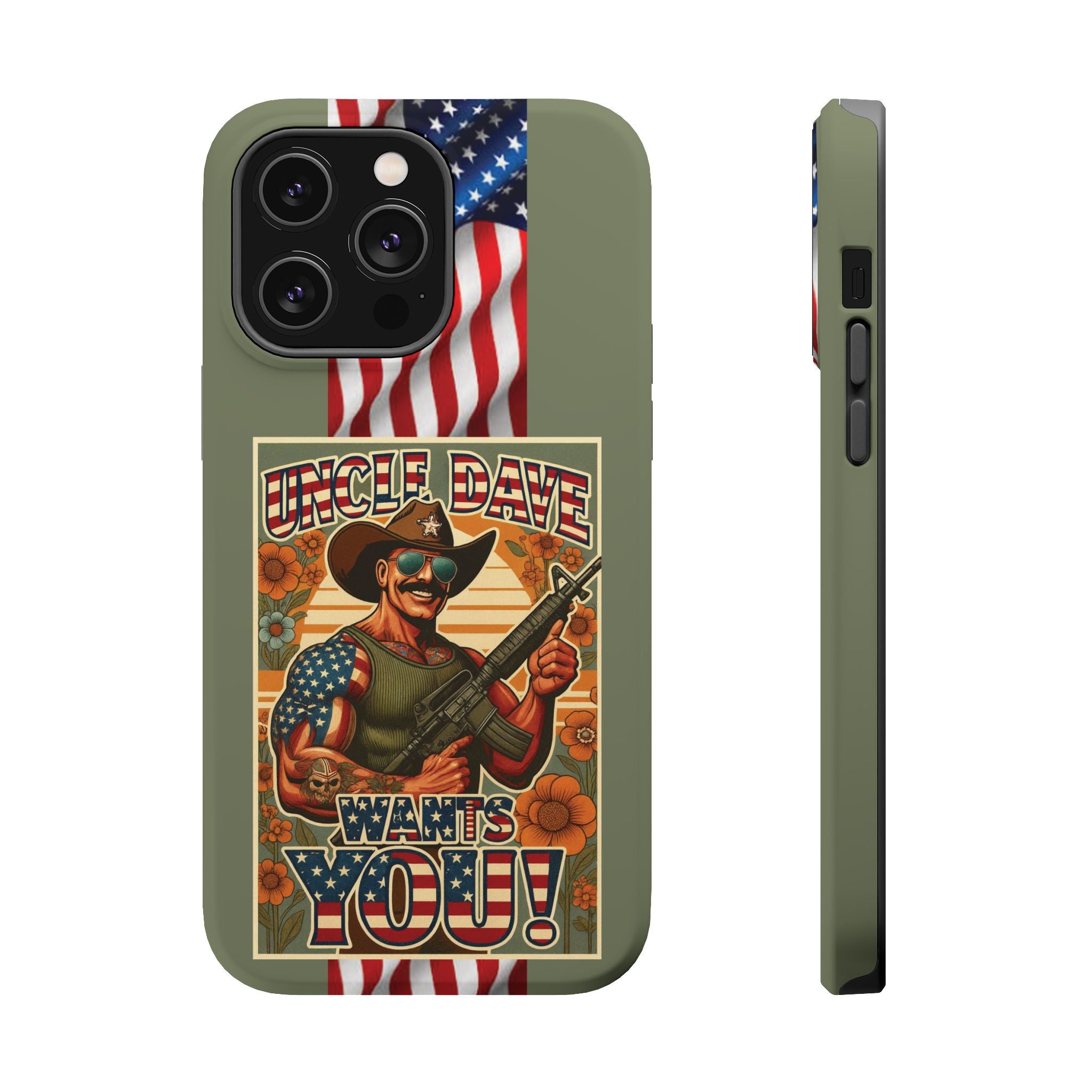 Uncle Dave Wants You! - Magnetic Impact‑Resistant Phone Case  iPhone 13-17 / Samsung S26  MagSafe Compatible