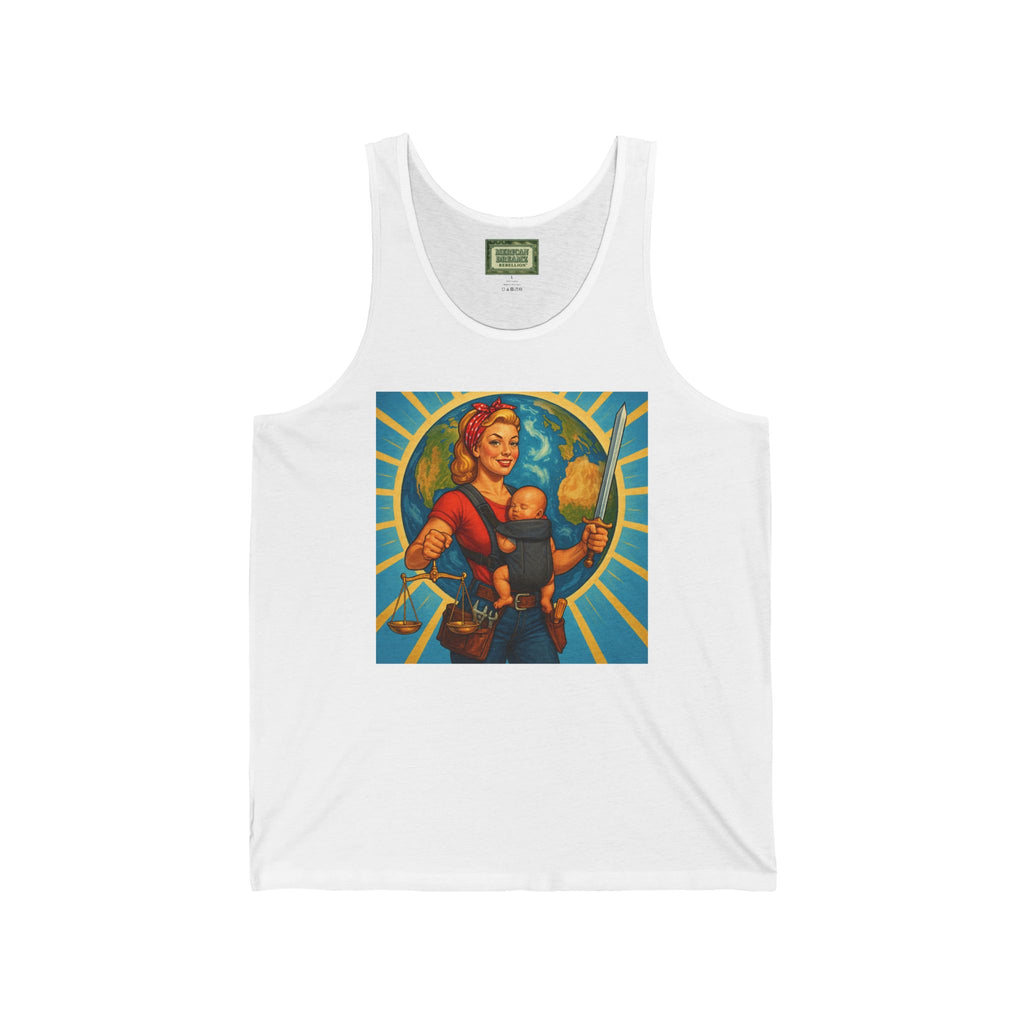 Super Momz Tank Top – Motherhood Superhero Graphic Tank -07