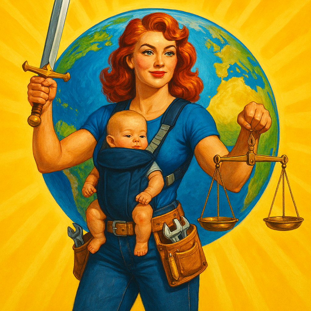 Super Momz Tank Top – Motherhood Superhero Graphic Tank -02