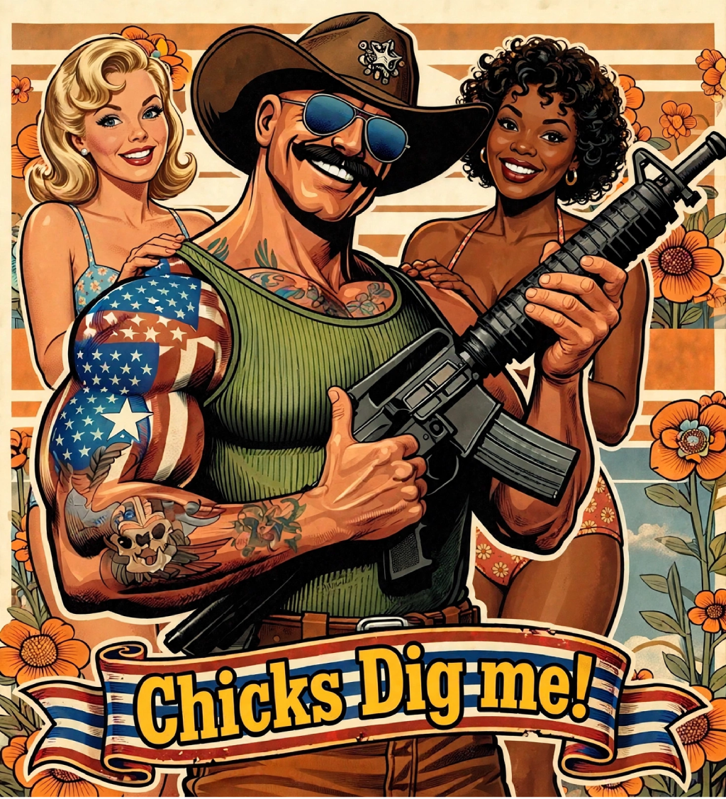 MERICAN UNCLE - Graphic T-Shirt - Lady's Man - 1