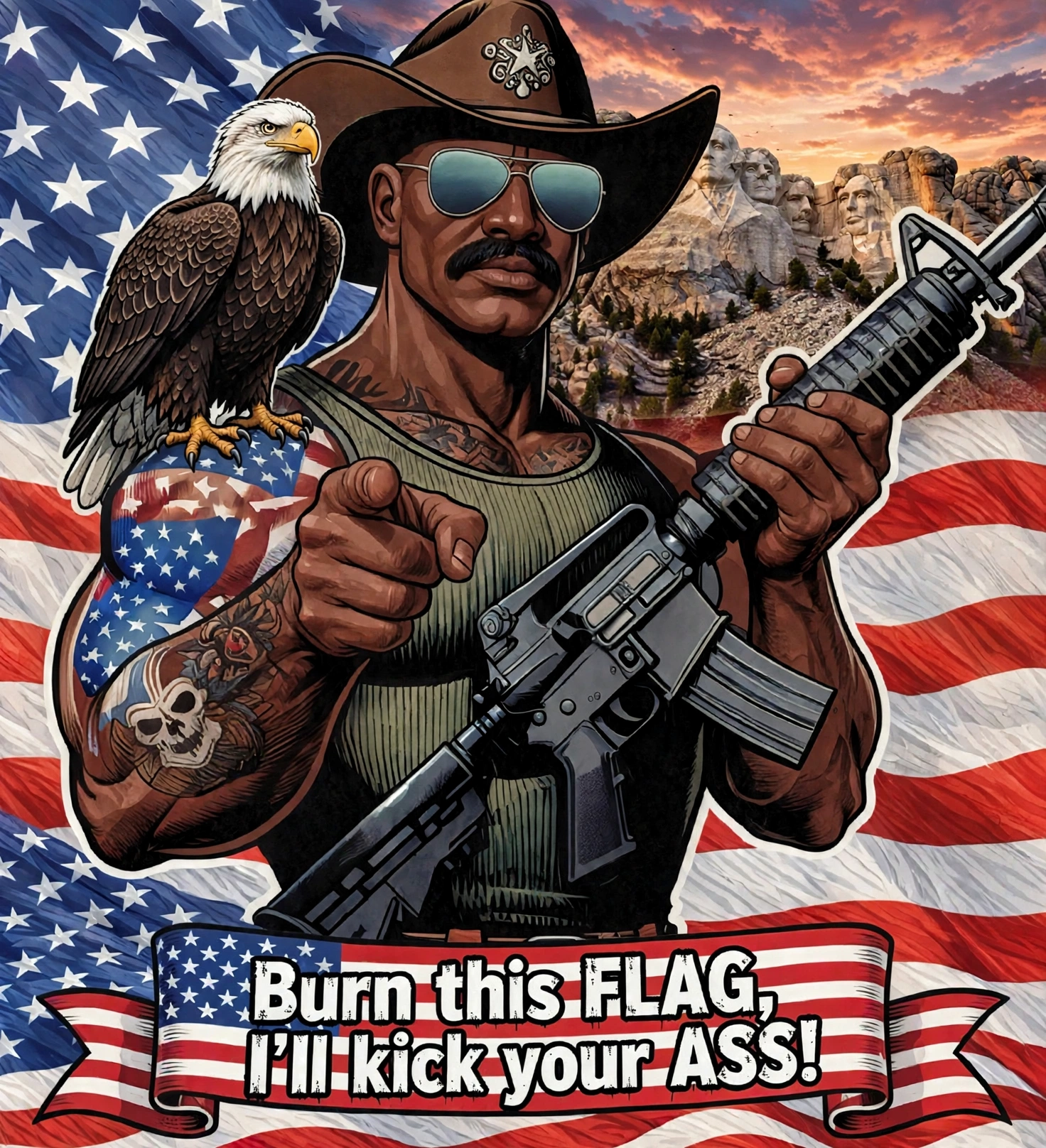 MERICAN UNCLE - Graphic T-Shirt - MERICAN Pride - 2