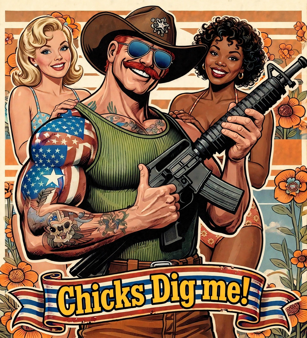 MERICAN UNCLE - Graphic T-Shirt - Ladies' Man - 4