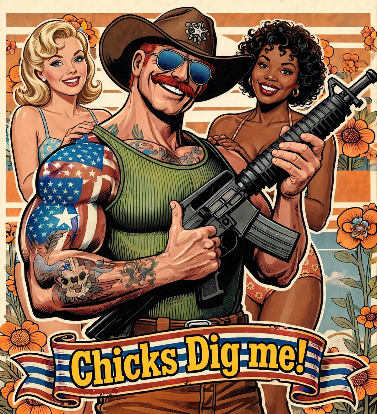 MERICAN UNCLE - Graphic T-Shirt - Ladies' Man - 4