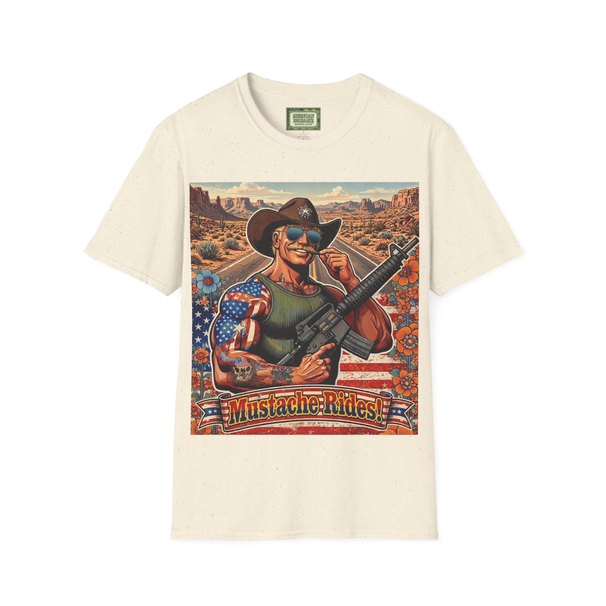 MERICAN UNCLE - Graphic T-Shirt - Mustache Rides - 3