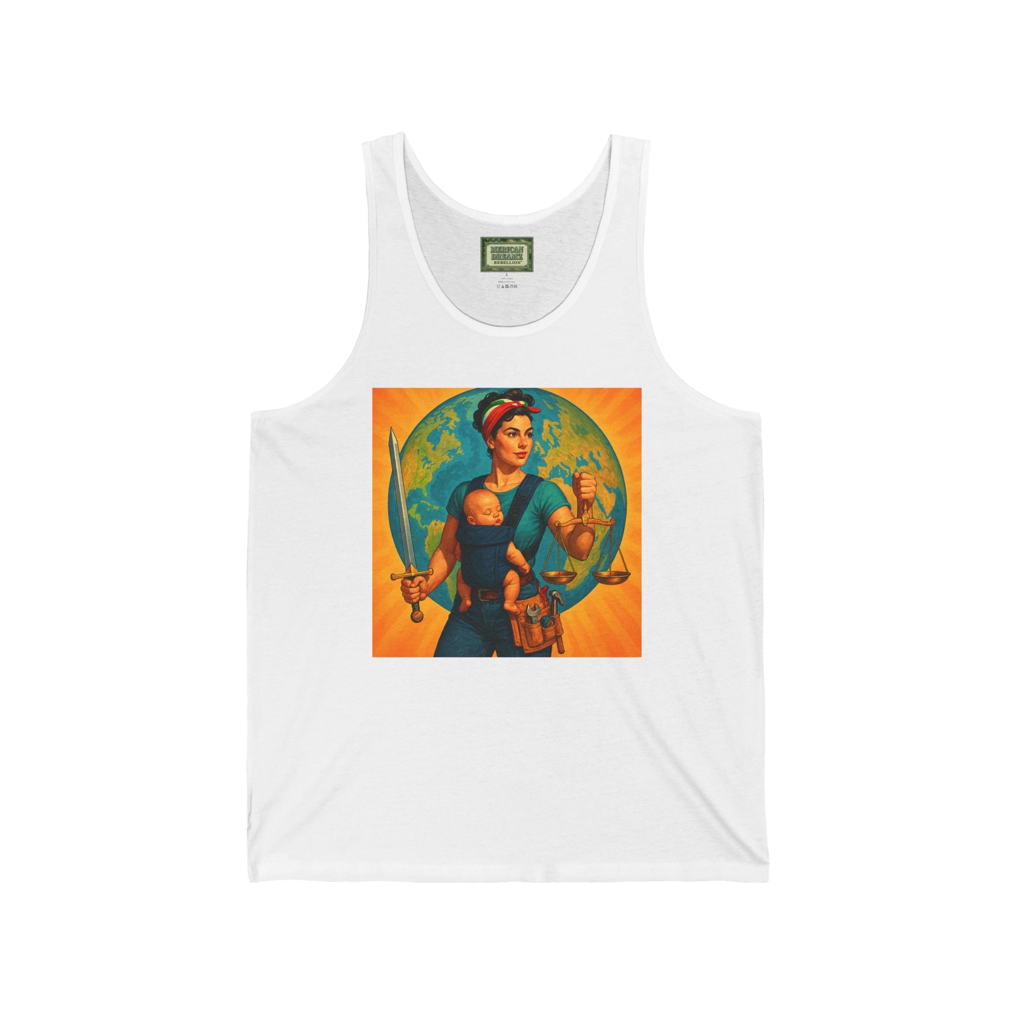 Super Momz Tank Top – Motherhood Superhero Graphic Tank -15