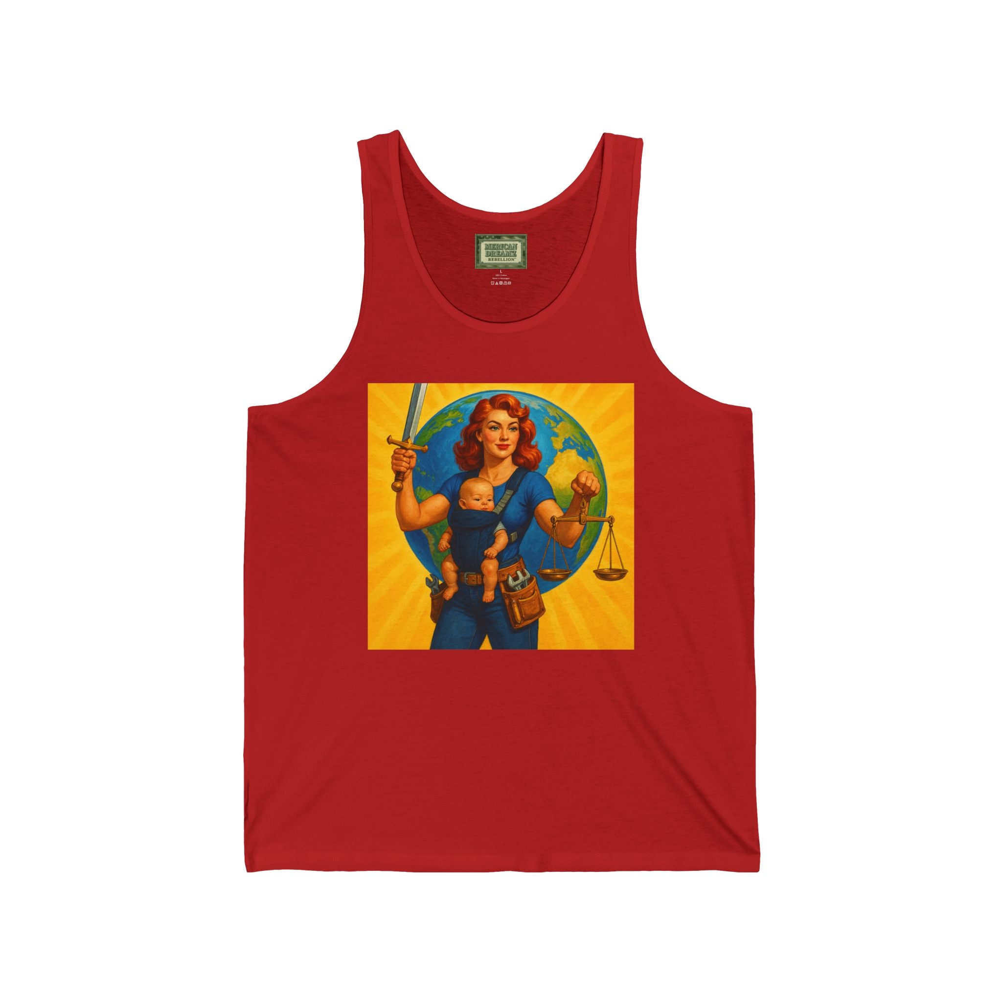 Super Momz Tank Top – Motherhood Superhero Graphic Tank -02