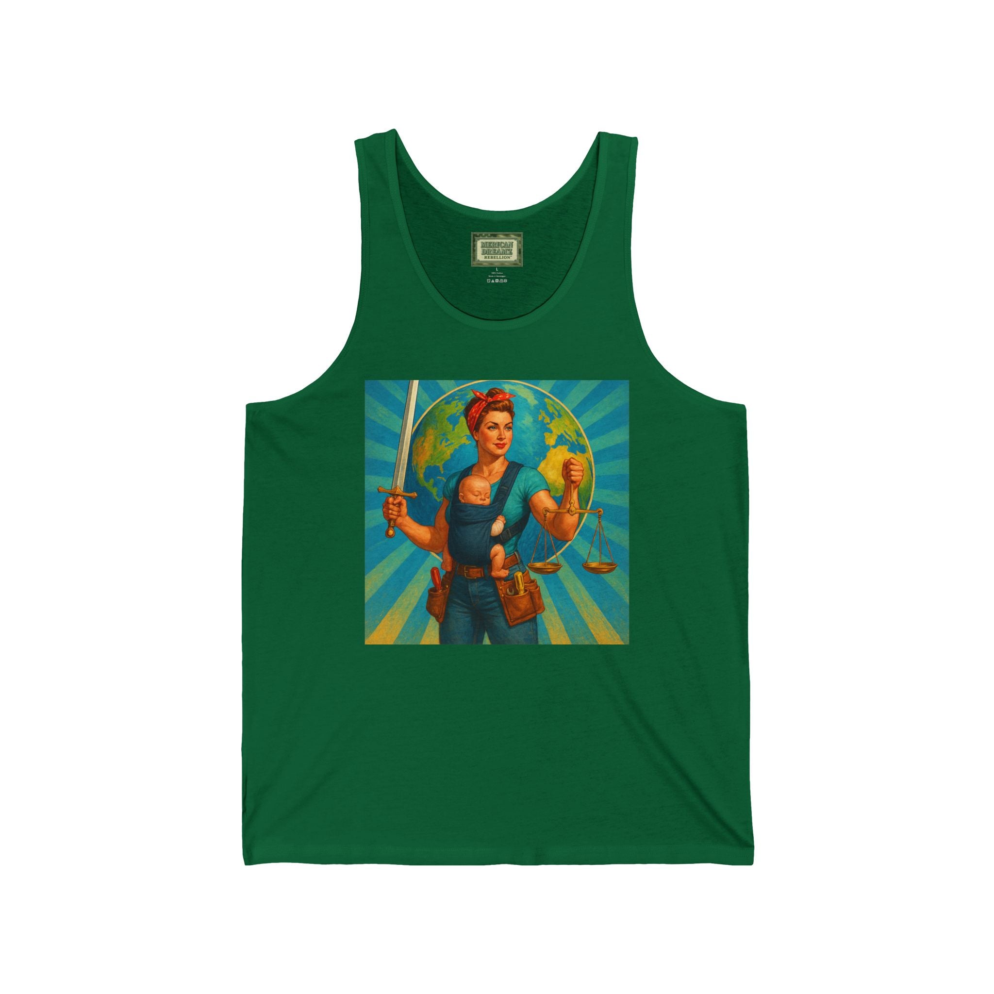 Super Momz Tank Top – Motherhood Superhero Graphic Tank -16