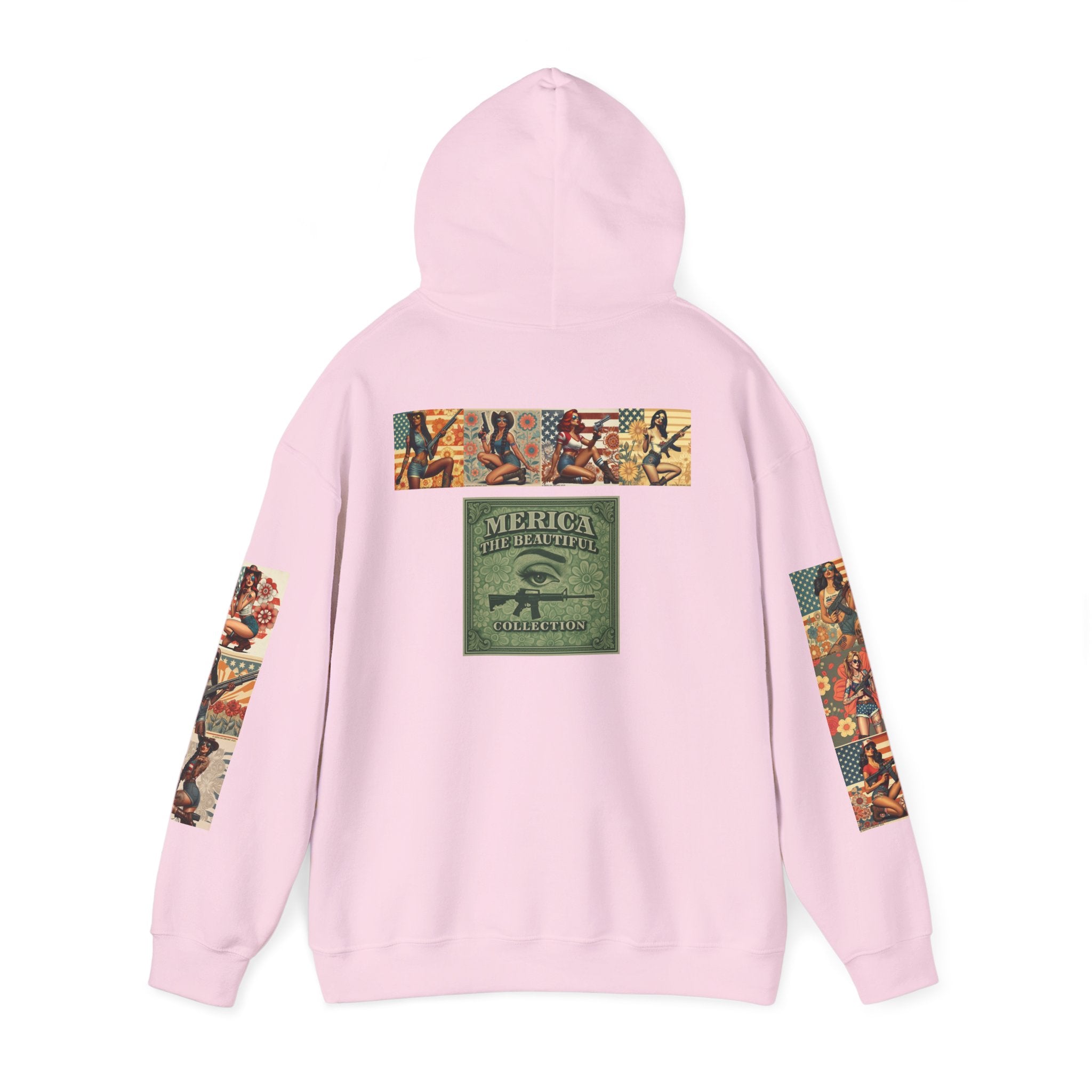 Patriotic 'Uncle Dave Wants You' Hoodie — Gunslinger Girls Rifle Retro Illustration (US Only)