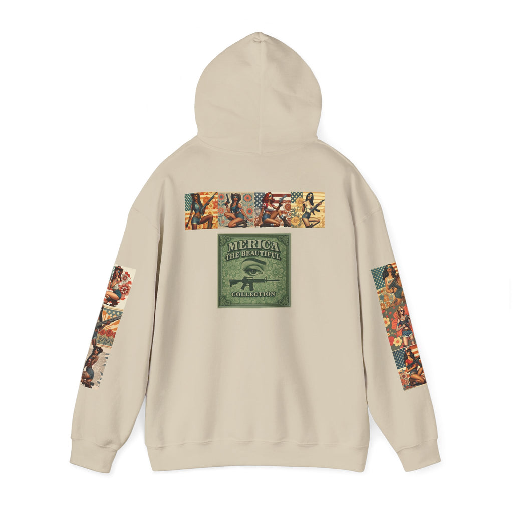 Patriotic 'Uncle Dave Wants You' Hoodie — Gunslinger Girls Rifle Retro Illustration (US Only)