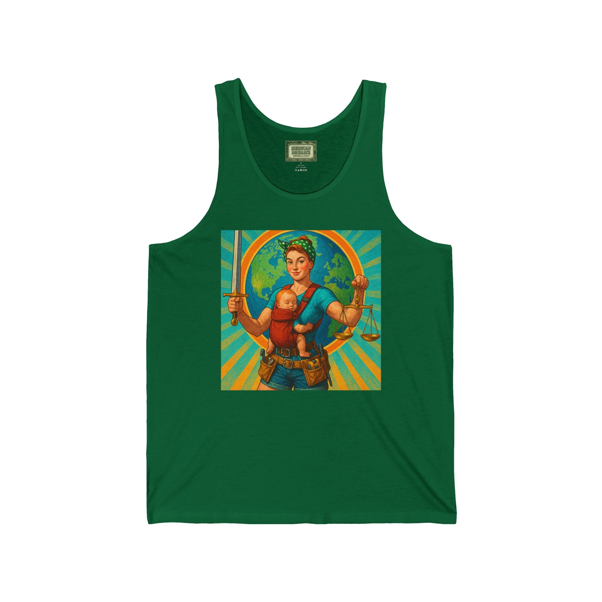 Super Momz Tank Top – Motherhood Superhero Graphic Tank -14