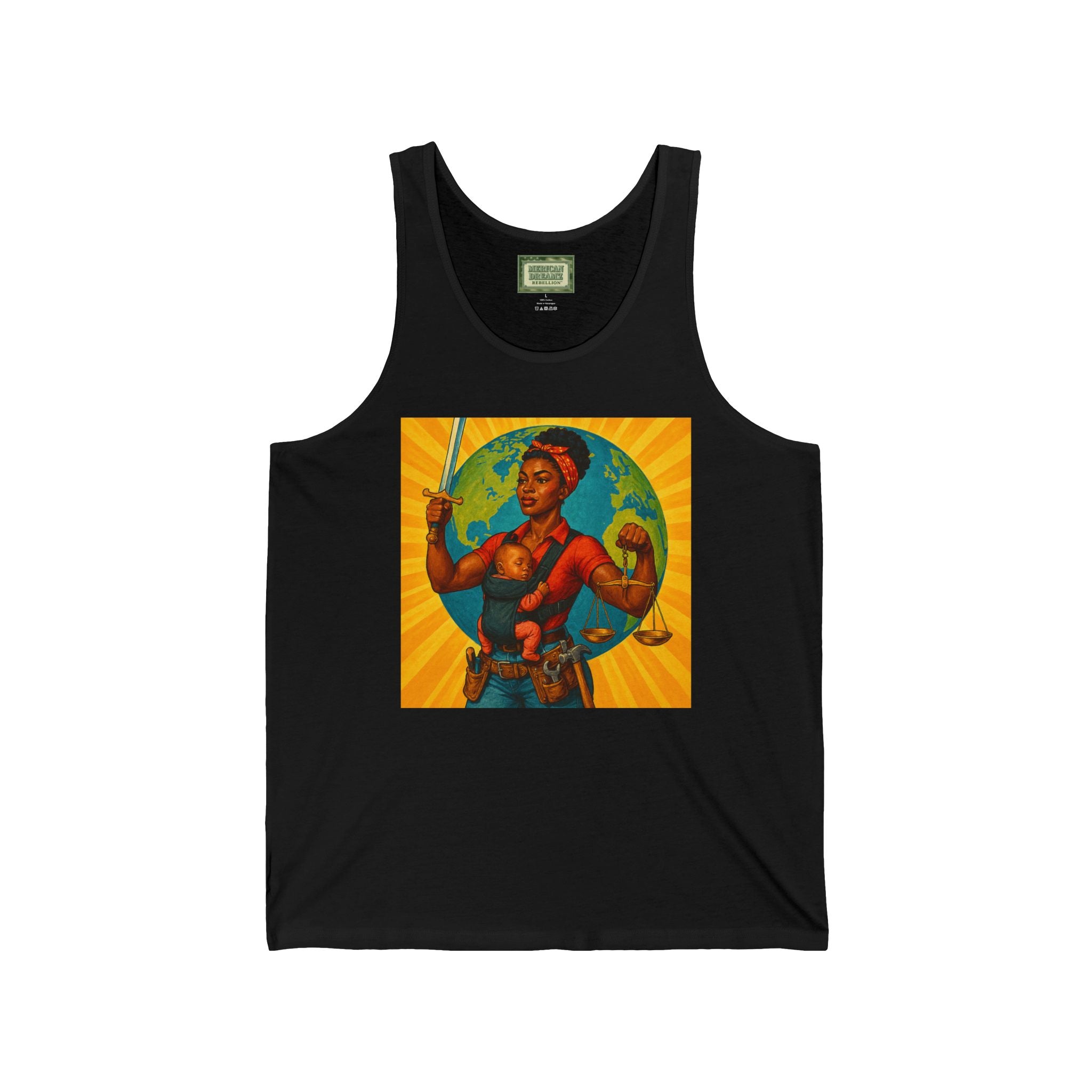 Super Momz Tank Top – Motherhood Superhero Graphic Tank -04