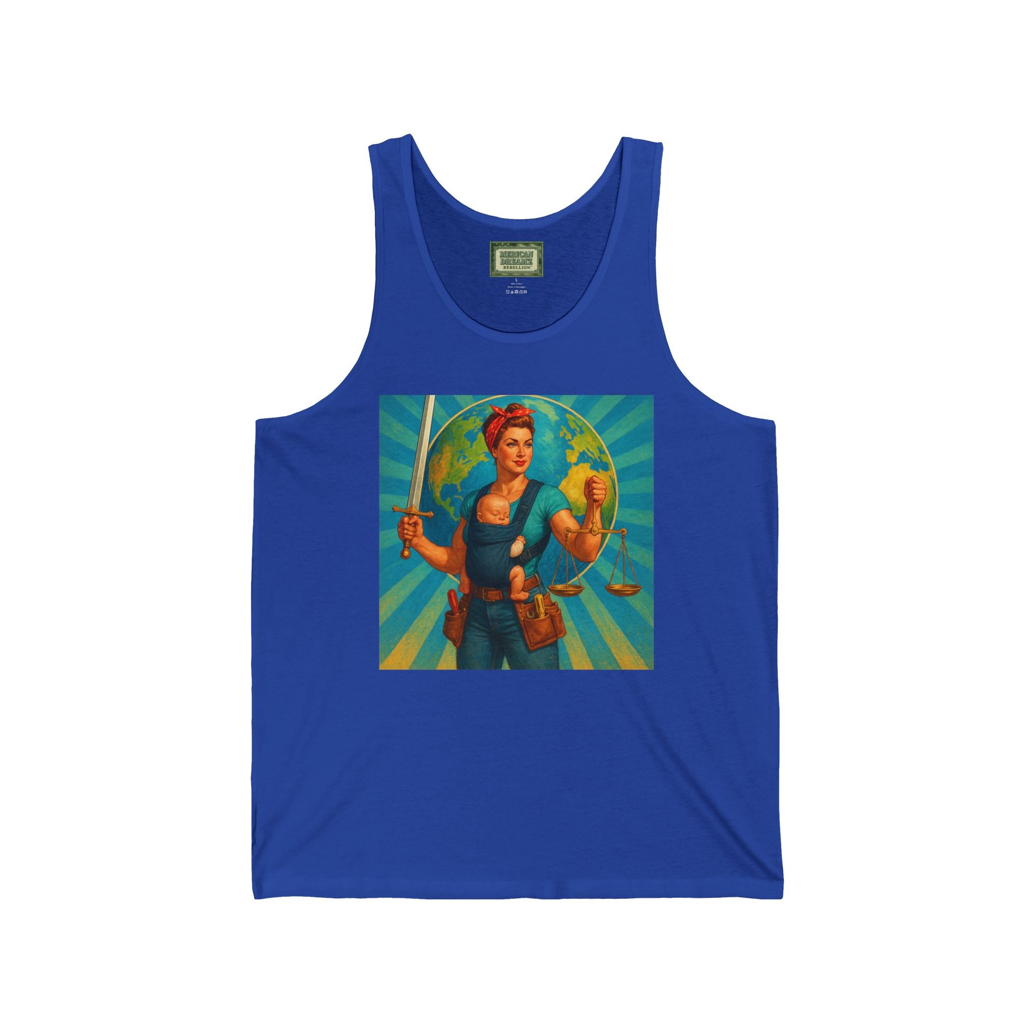Super Momz Tank Top – Motherhood Superhero Graphic Tank -16