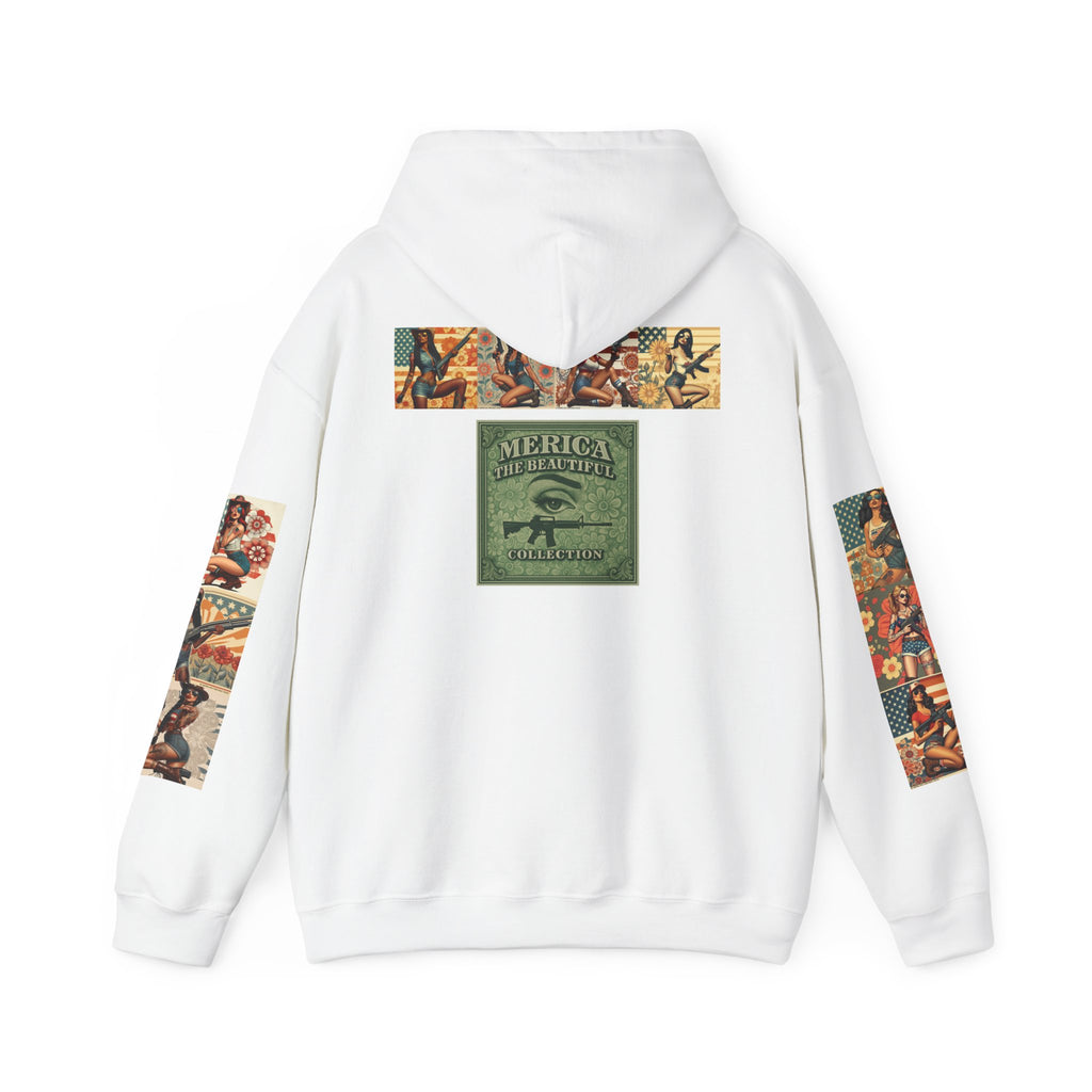 Patriotic 'Uncle Dave Wants You' Hoodie — Gunslinger Girls Rifle Retro Illustration (US Only)
