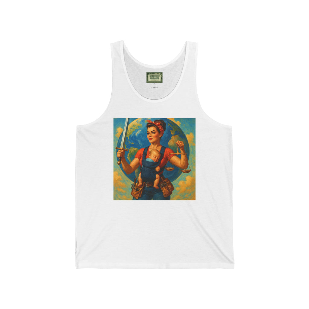 Super Momz Tank Top – Motherhood Superhero Graphic Tank -03