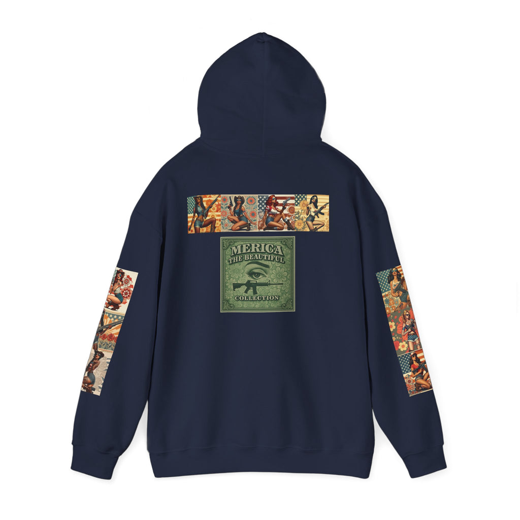 Patriotic 'Uncle Dave Wants You' Hoodie — Gunslinger Girls Rifle Retro Illustration (US Only)