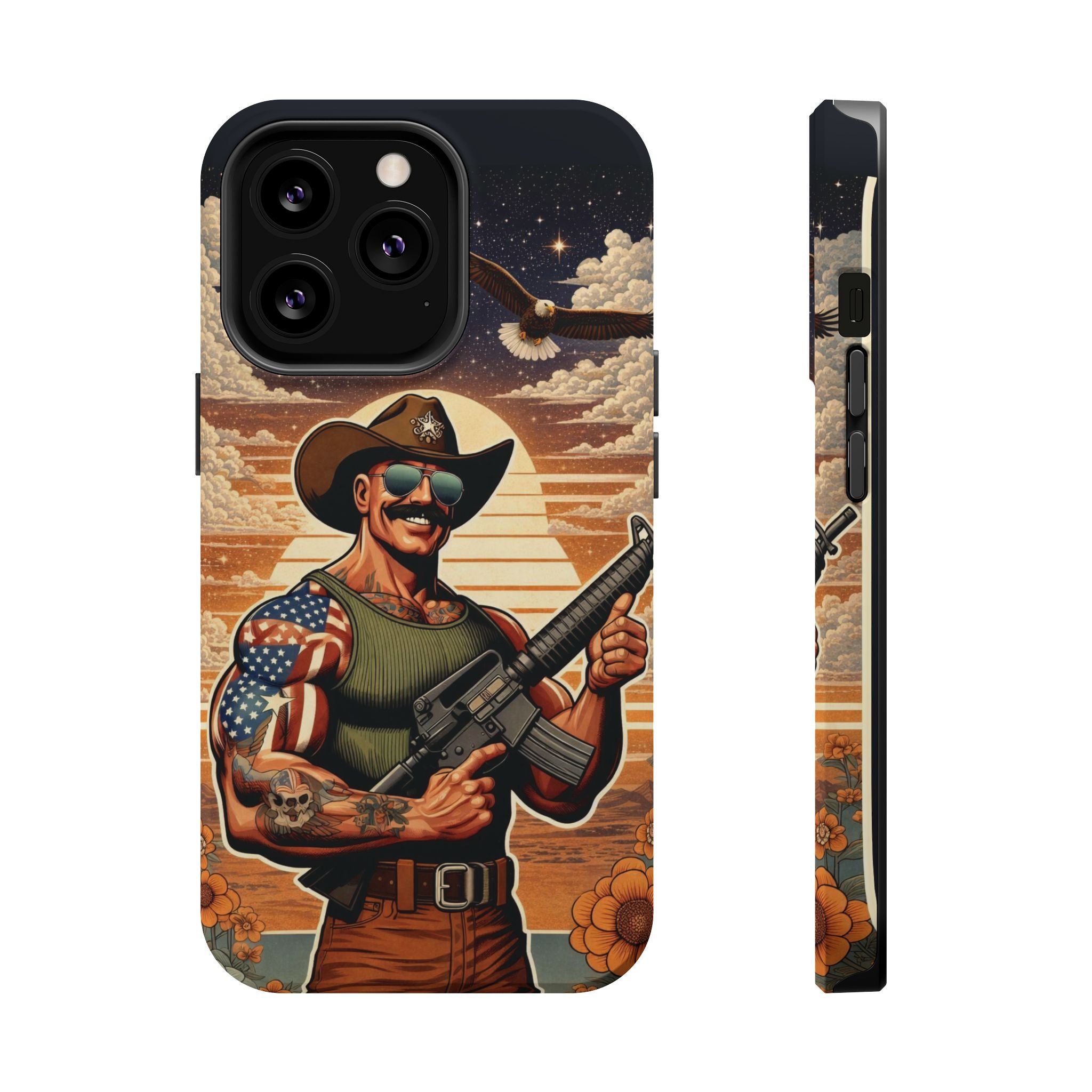 Uncle Dave AR-15 - Magnetic Impact‑Resistant Phone Case  iPhone 13-17 / Samsung S26  MagSafe Compatible