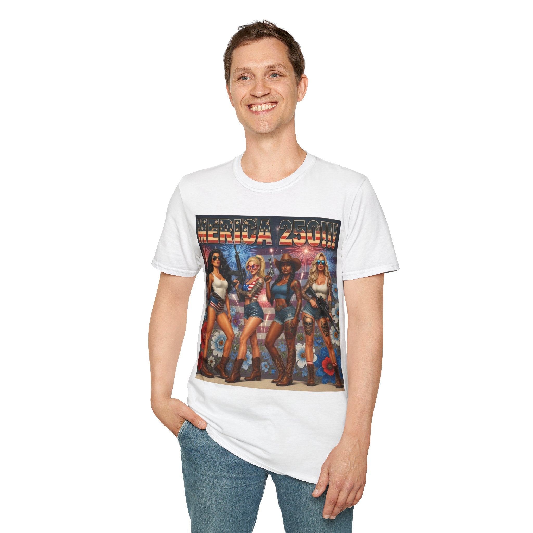 MERICAN DREAMZ REBELLION – MERICA 250!!!  Graphic T‑Shirt – 250 Years of Freedom 1776-2026 Graphic Tee-#3