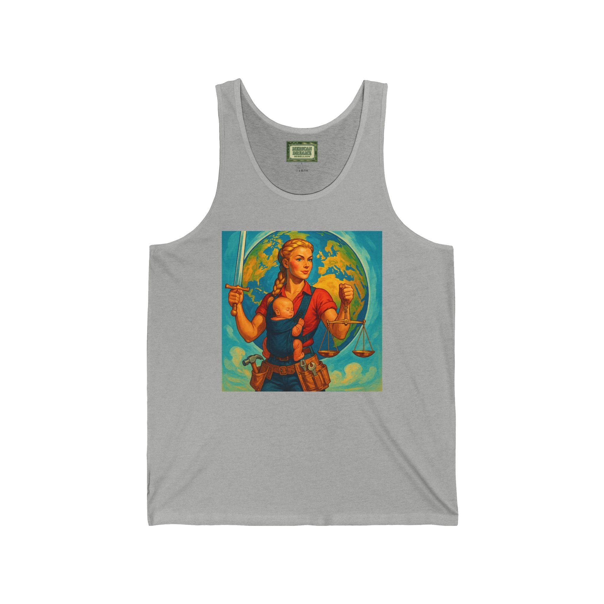 Super Momz Tank Top – Motherhood Superhero Graphic Tank -09