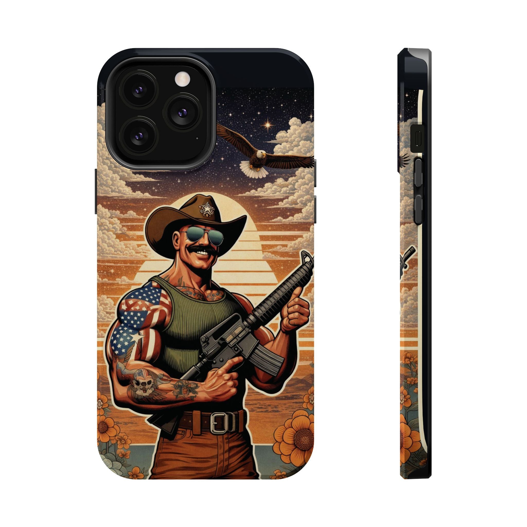 Uncle Dave AR-15 - Magnetic Impact‑Resistant Phone Case  iPhone 13-17 / Samsung S26  MagSafe Compatible