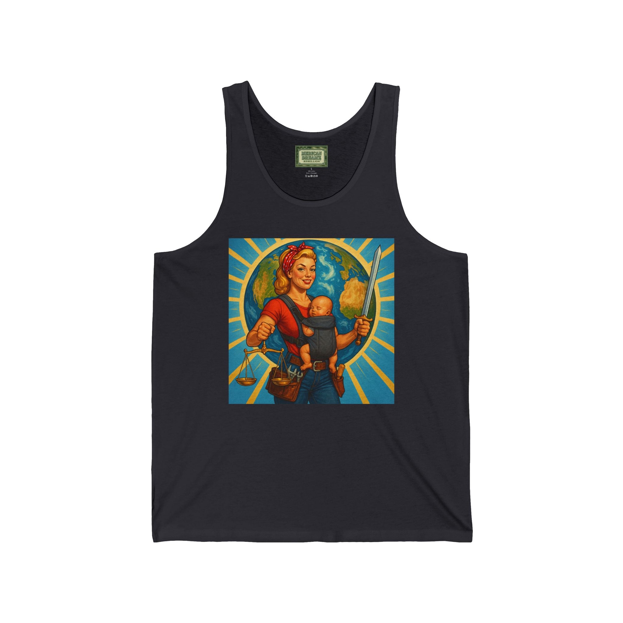 Super Momz Tank Top – Motherhood Superhero Graphic Tank -07