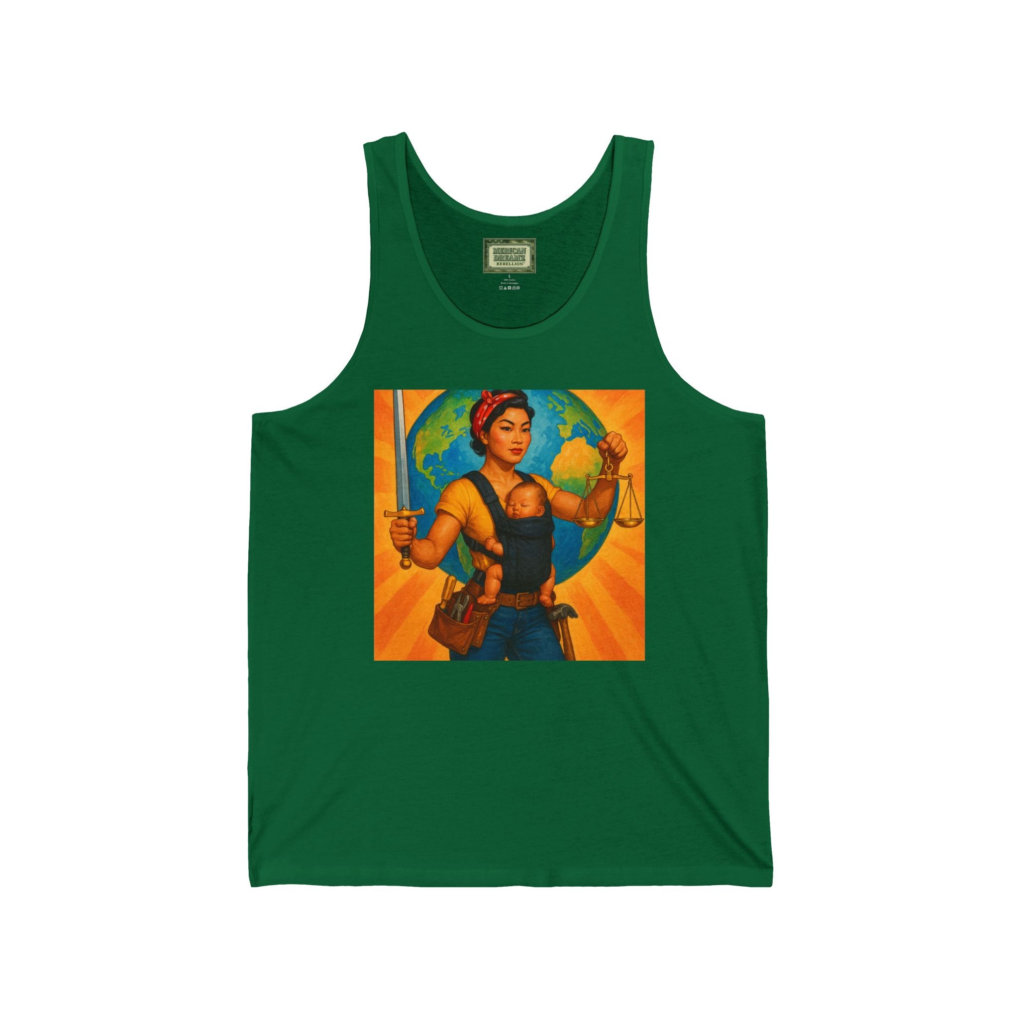 Super Momz Tank Top – Motherhood Superhero Graphic Tank -06