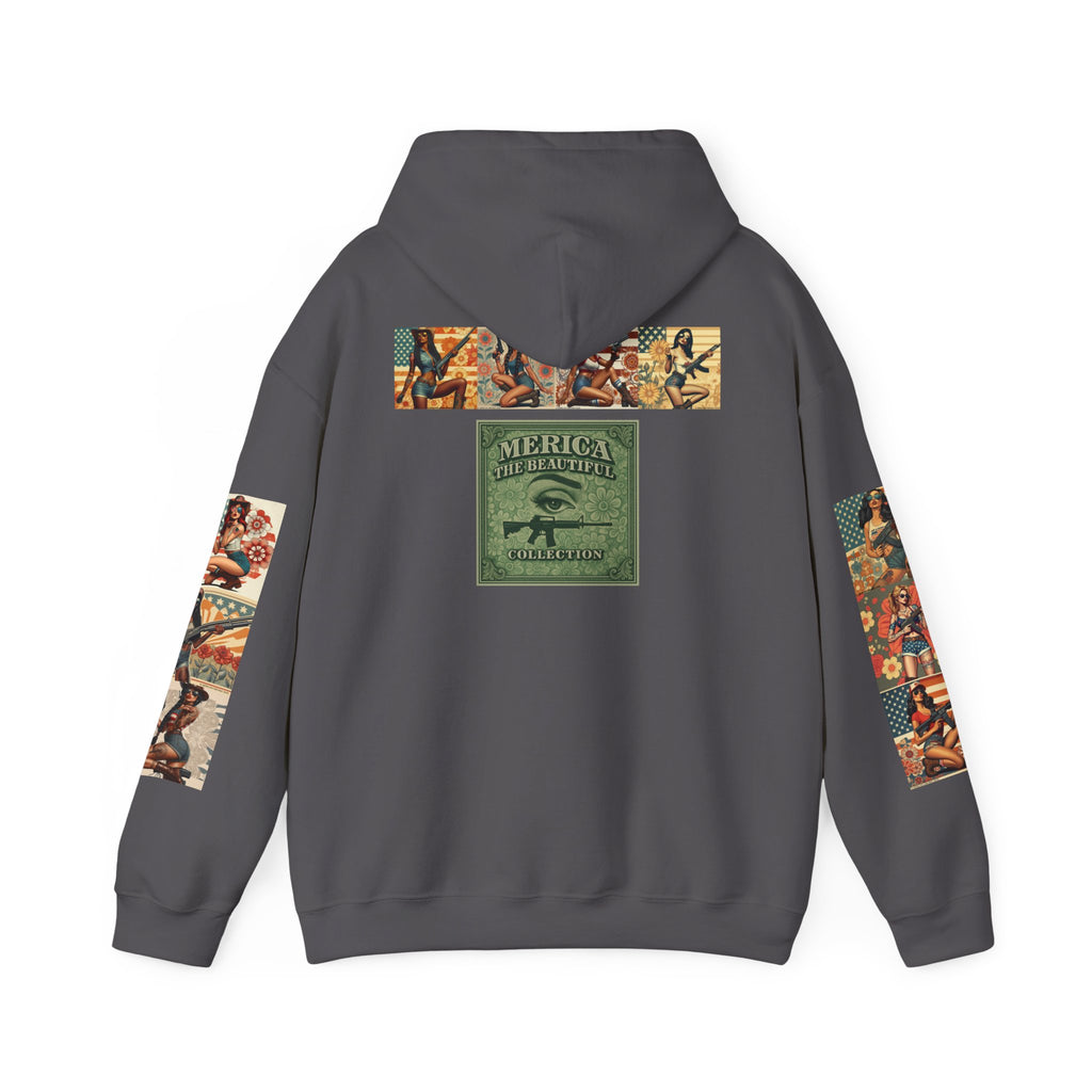 Patriotic 'Uncle Dave Wants You' Hoodie — Gunslinger Girls Rifle Retro Illustration (US Only)