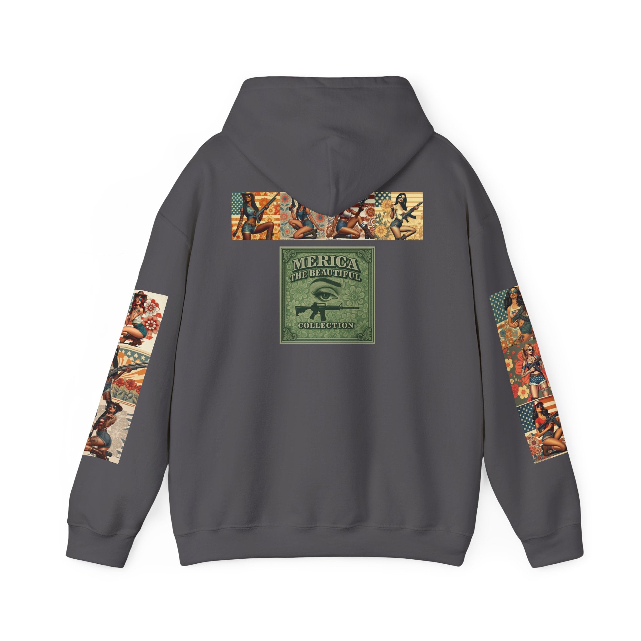 Patriotic 'Uncle Dave Wants You' Hoodie — Gunslinger Girls Rifle Retro Illustration (US Only)
