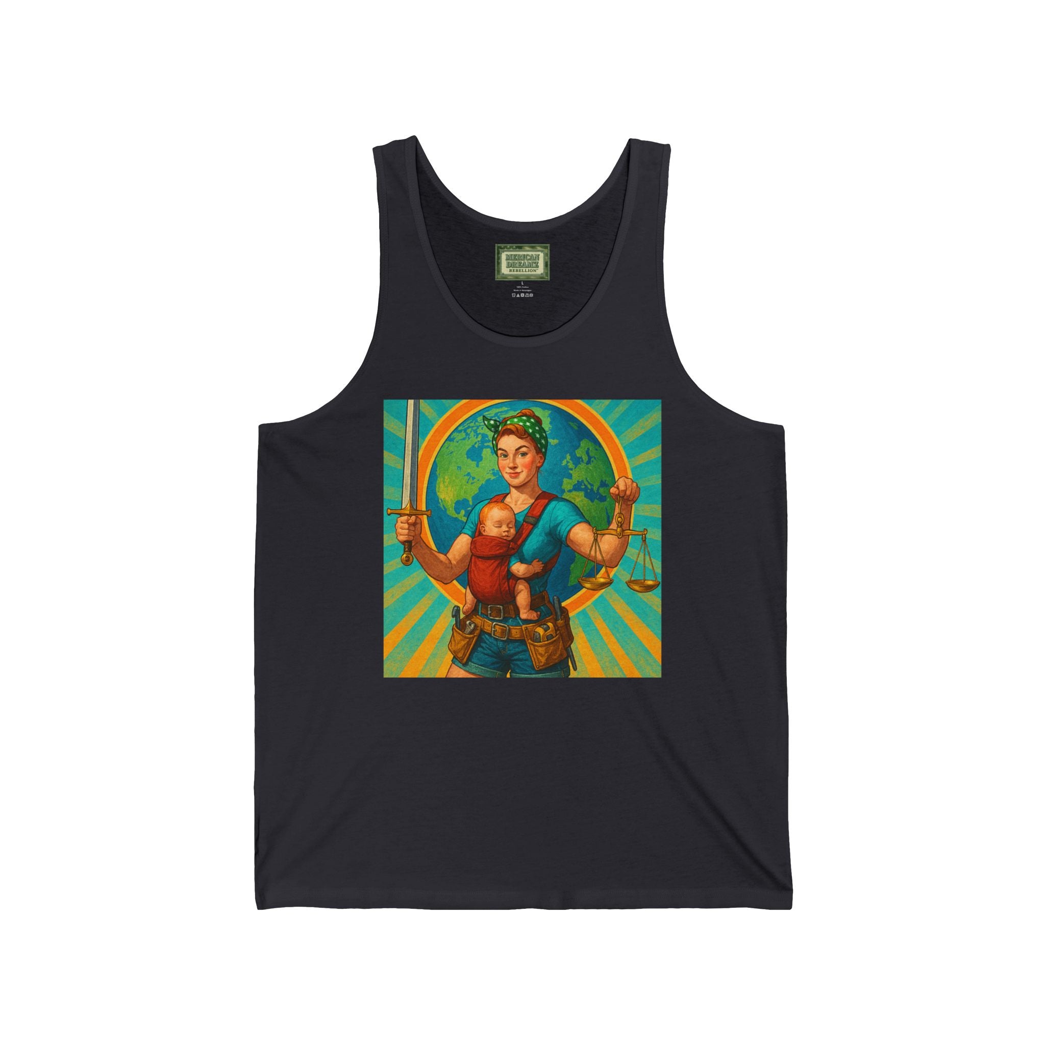 Super Momz Tank Top – Motherhood Superhero Graphic Tank -14
