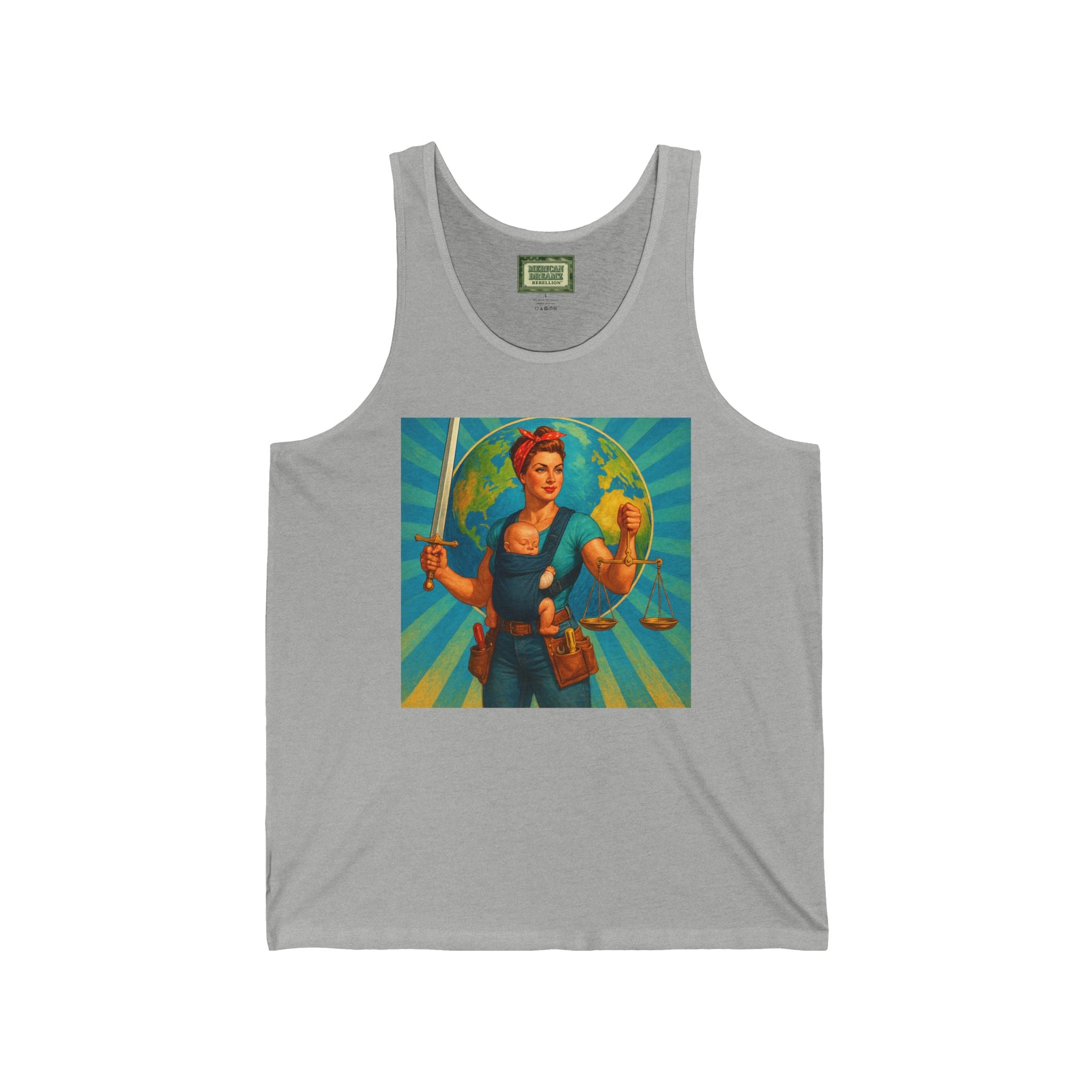 Super Momz Tank Top – Motherhood Superhero Graphic Tank -16