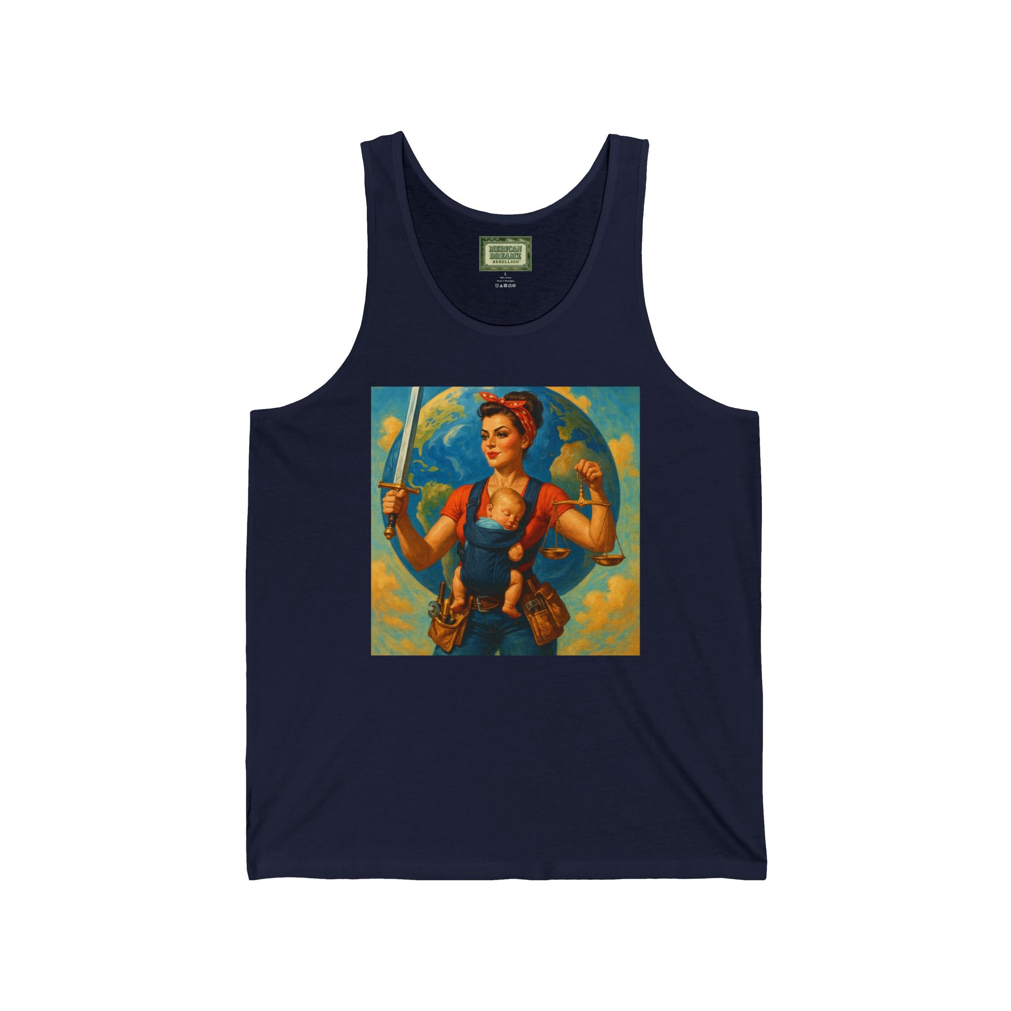 Super Momz Tank Top – Motherhood Superhero Graphic Tank -03