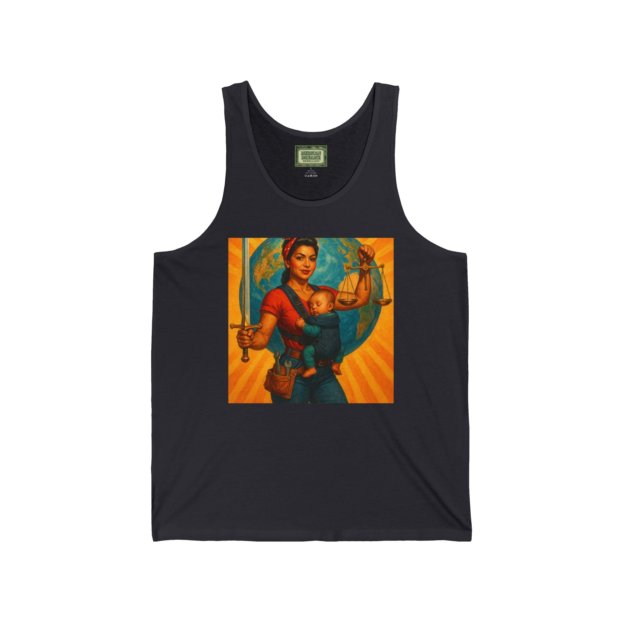 Super Momz Tank Top – Motherhood Superhero Graphic Tank -05