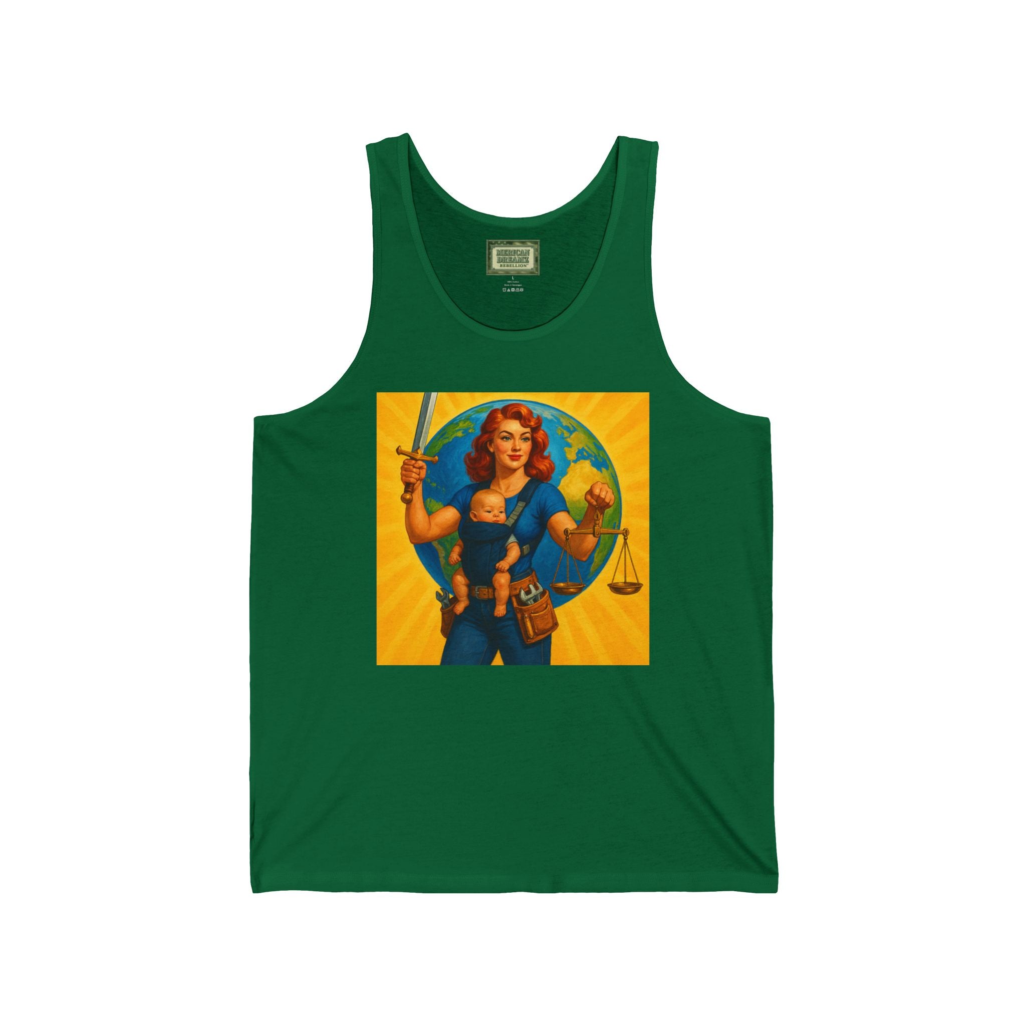 Super Momz Tank Top – Motherhood Superhero Graphic Tank -02
