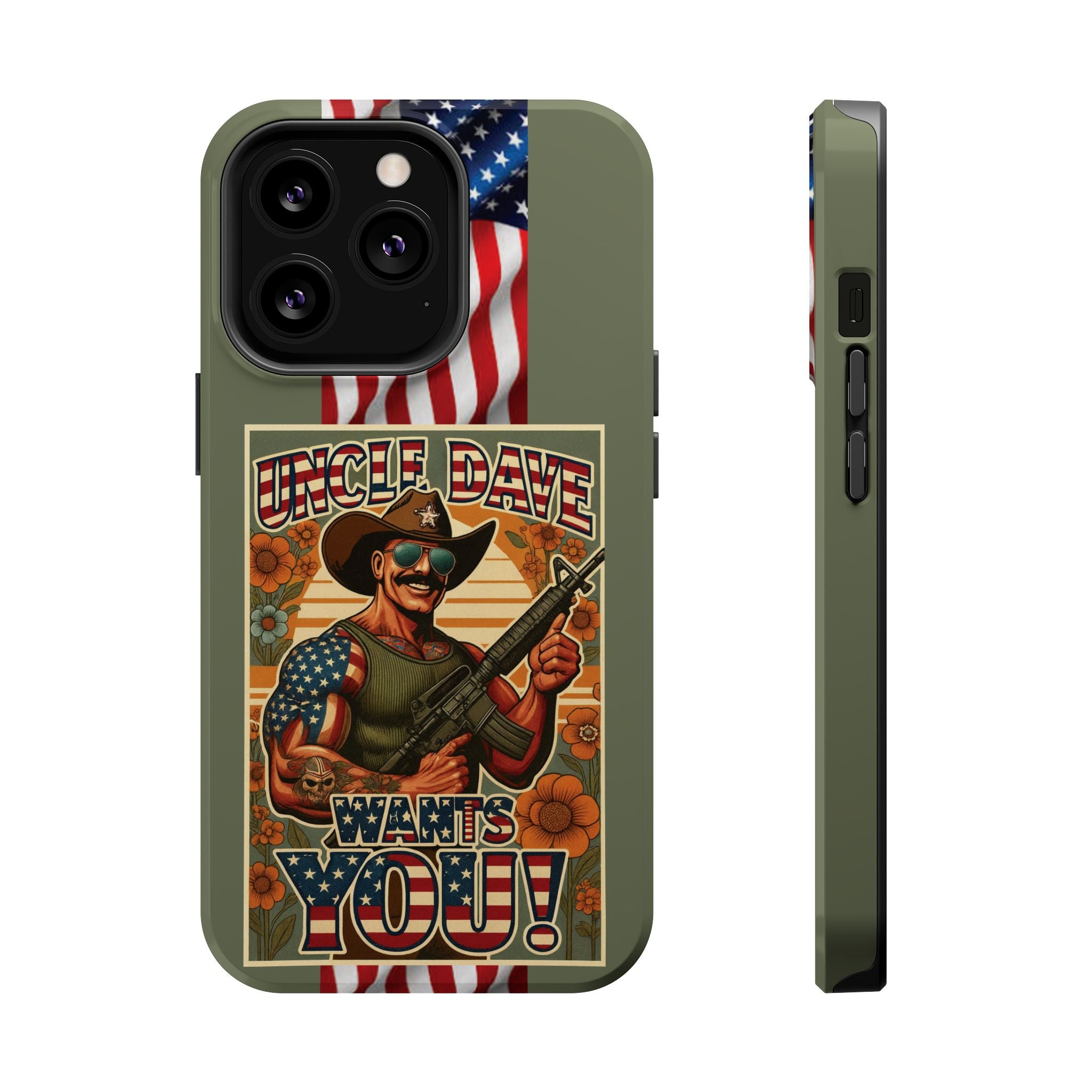 Uncle Dave Wants You! - Magnetic Impact‑Resistant Phone Case  iPhone 13-17 / Samsung S26  MagSafe Compatible